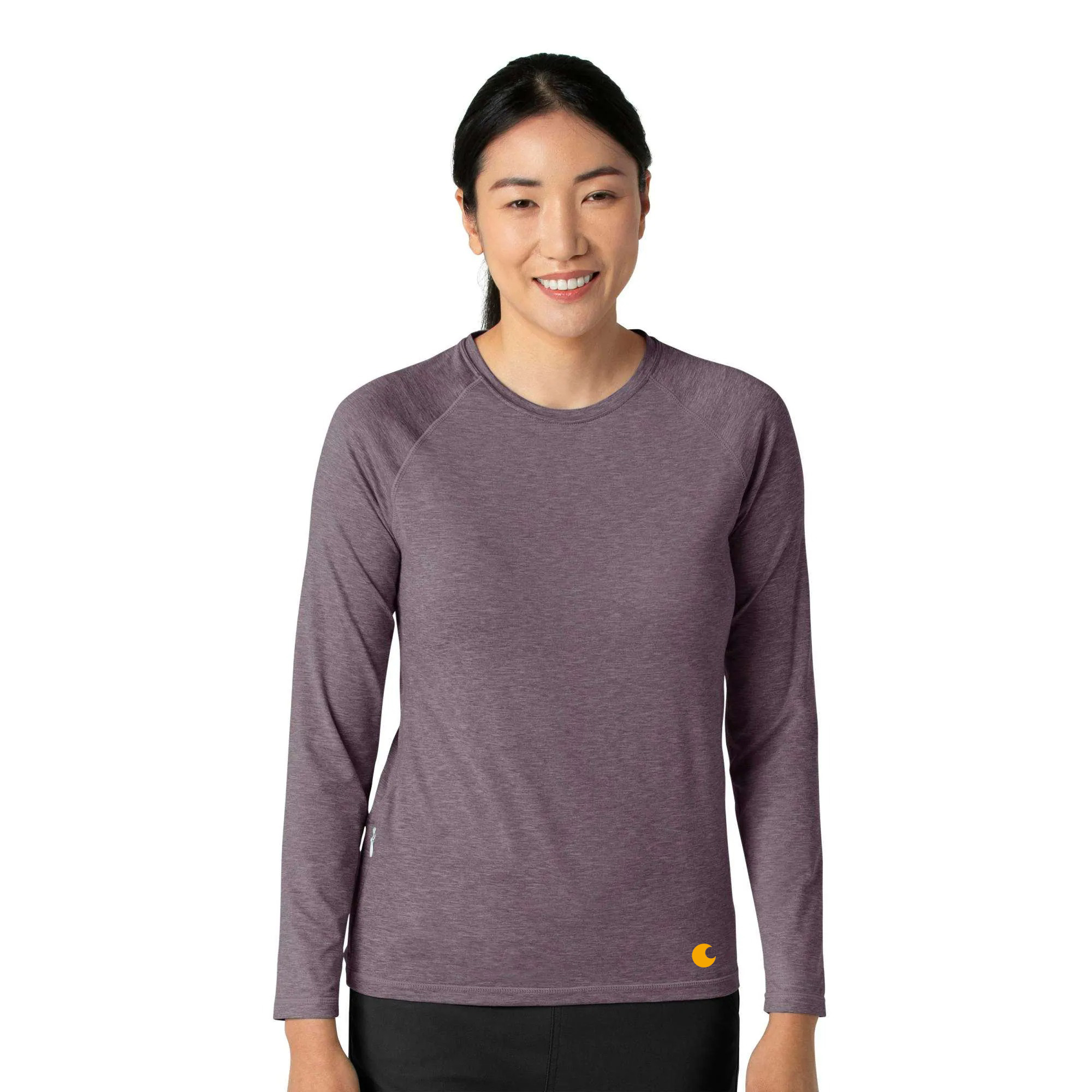 Women's Force Sub-Scrubs Heathered Performance Long Sleeve Tee