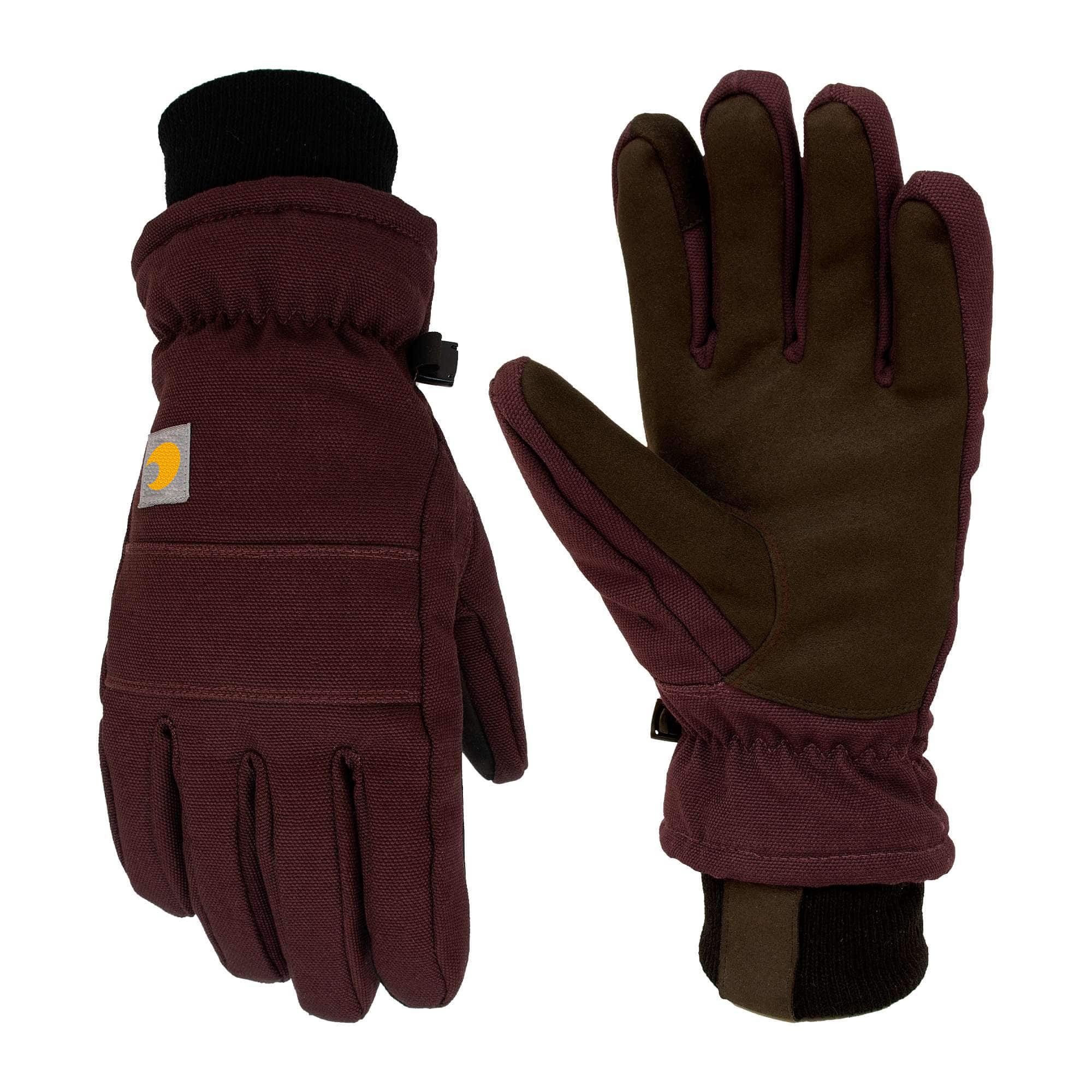 Women's Insulated Duck/Synthetic Leather Knit Cuff Glove