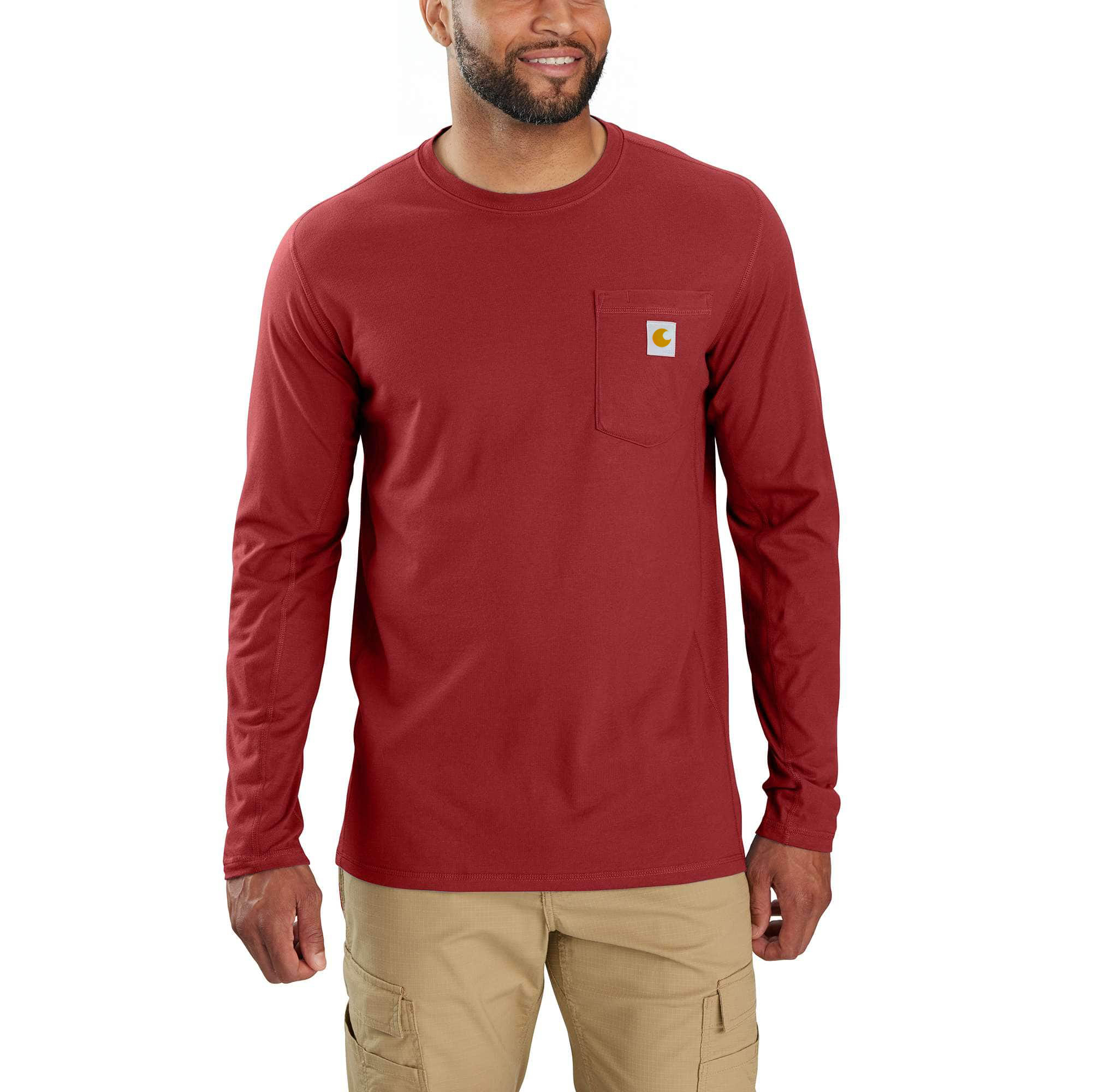Force Relaxed Fit Long-Sleeve Pocket T-Shirt