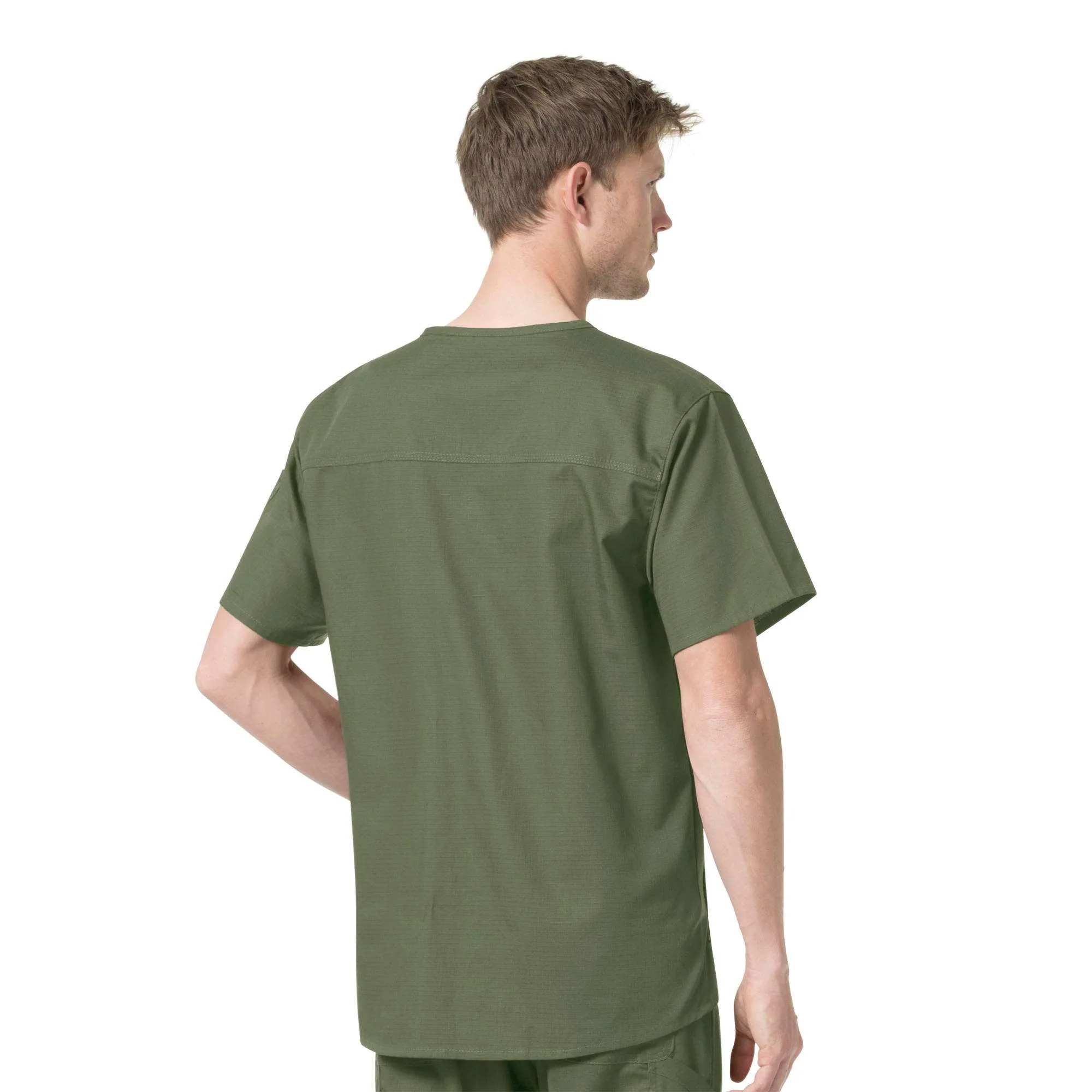 Rugged Flex Ripstop Chest Pocket Scrub Top
