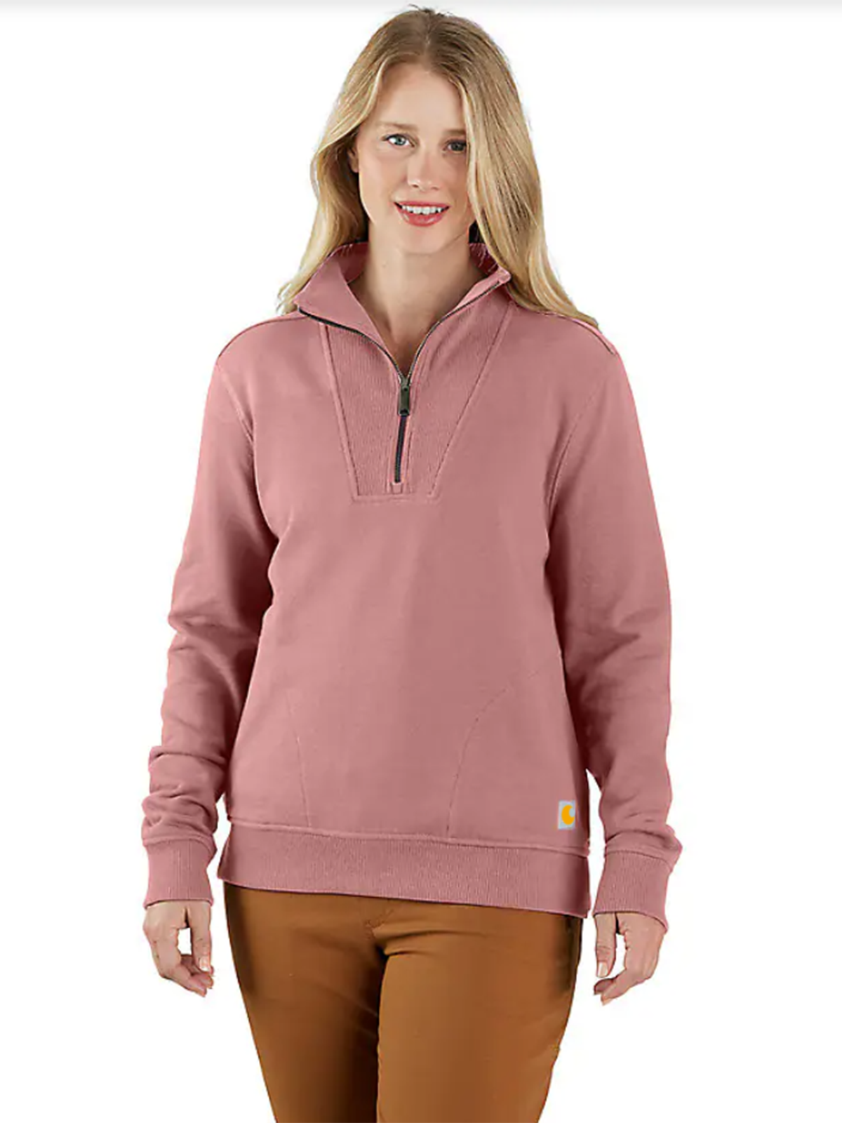 Women's TENCEL Fiber Series Relaxed Fit Half-Zip Sweatshirt