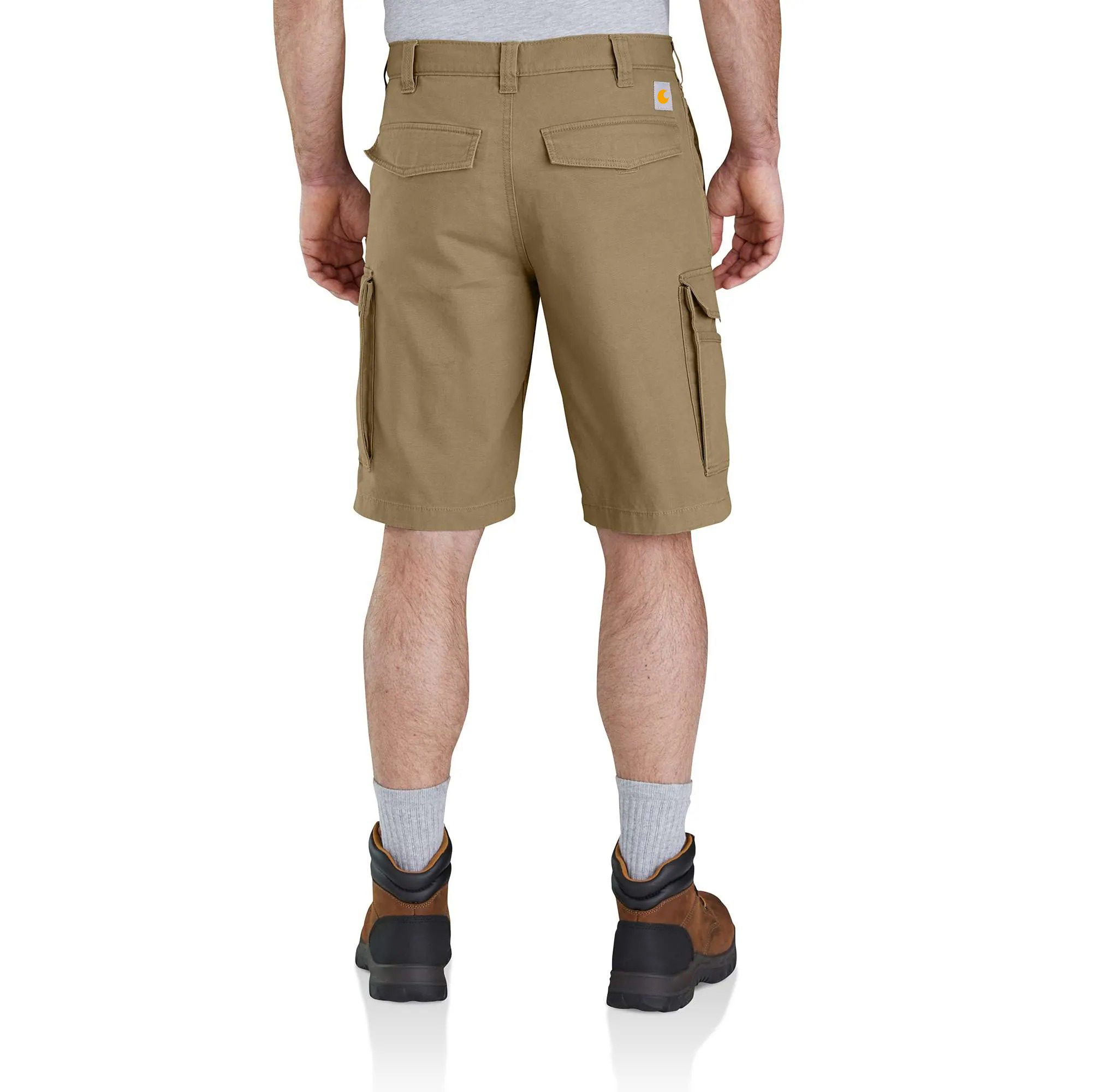 Rugged Flex Relaxed Fit Canvas Cargo Work Short