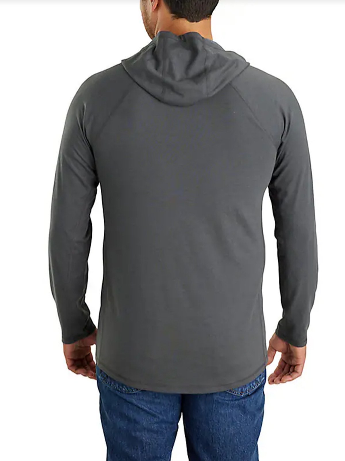 Relaxed Fit Long-Sleeve Logo Graphic Hooded T-Shirtt