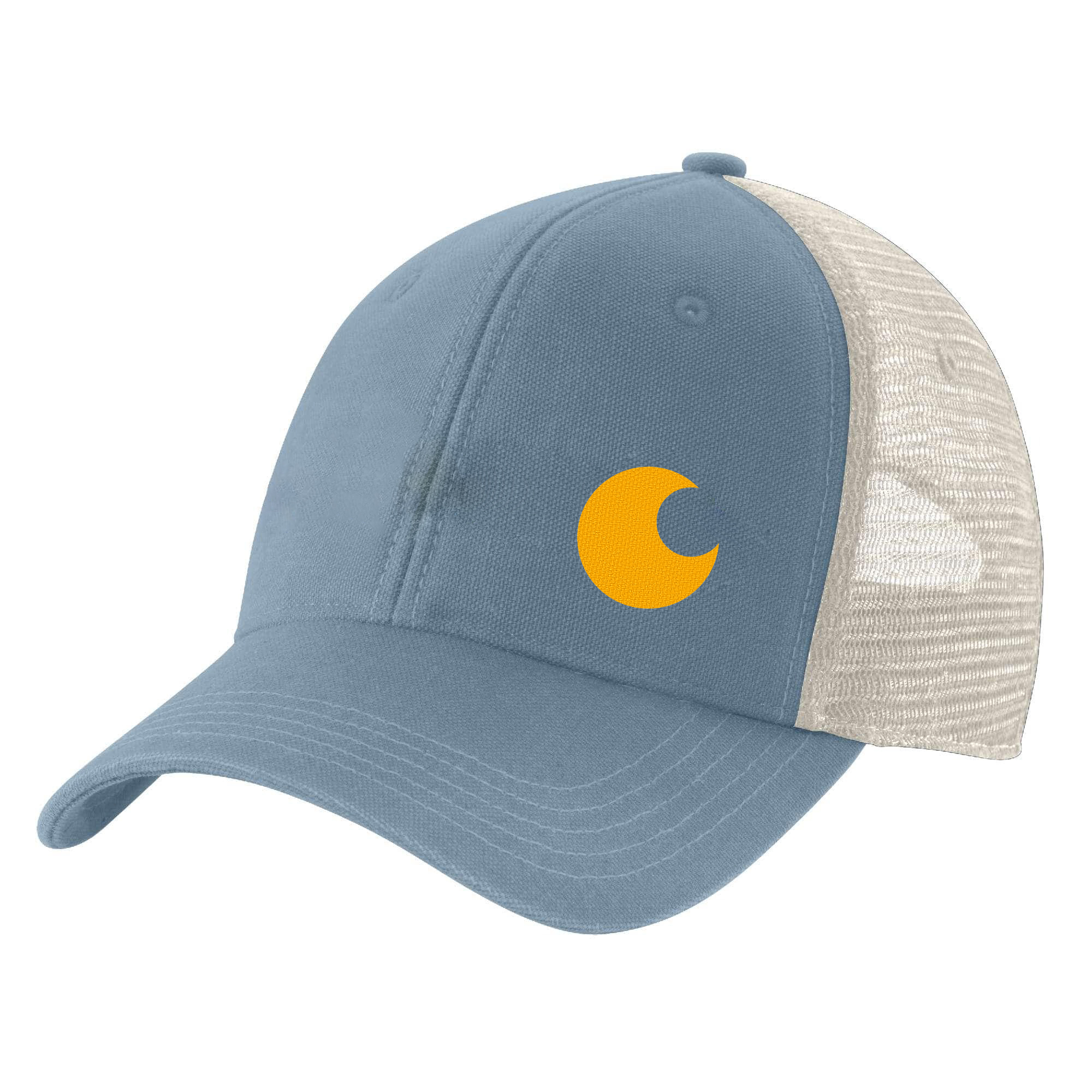 Canvas Mesh-Back Logo Graphic Cap