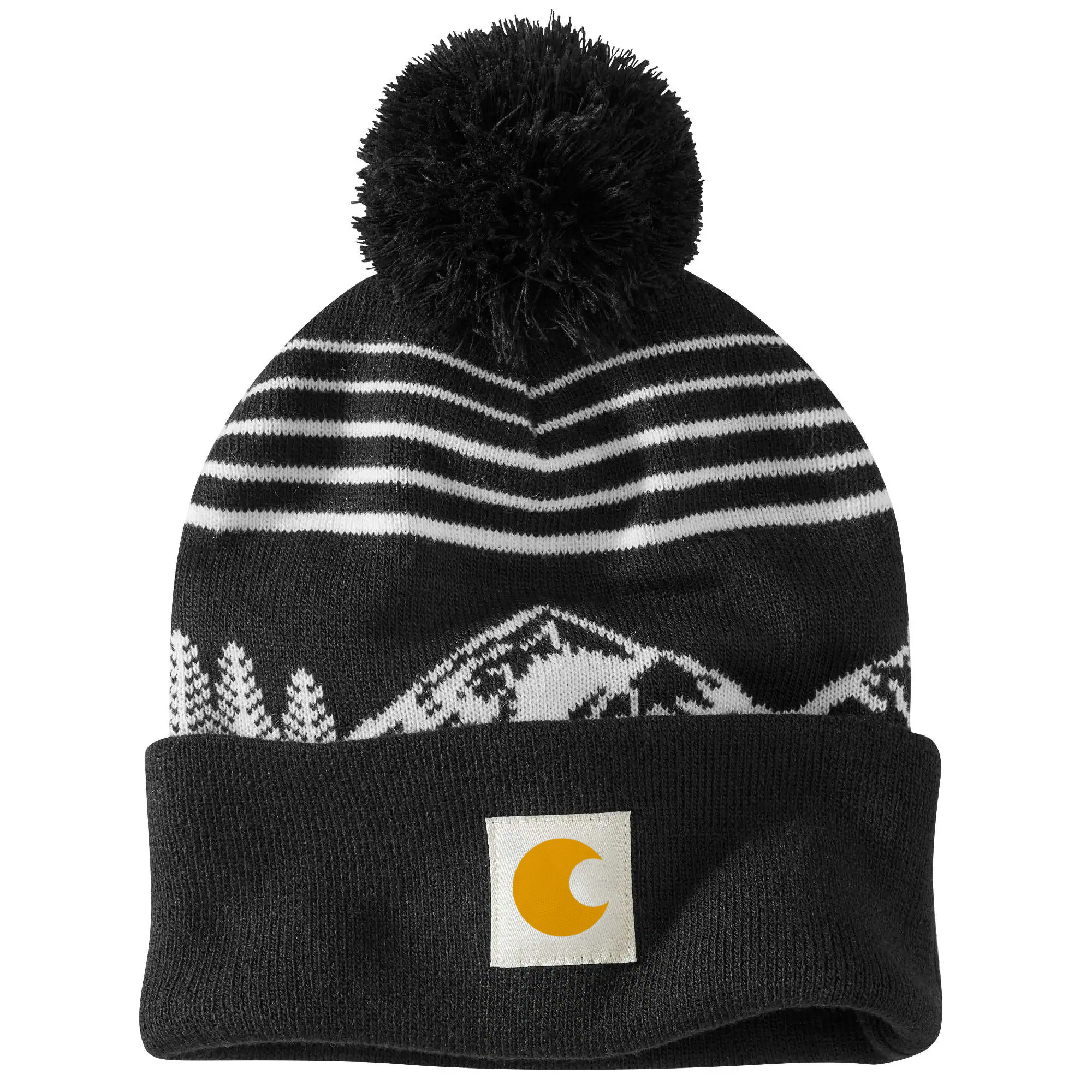 Knit Pom Mountain Beanie