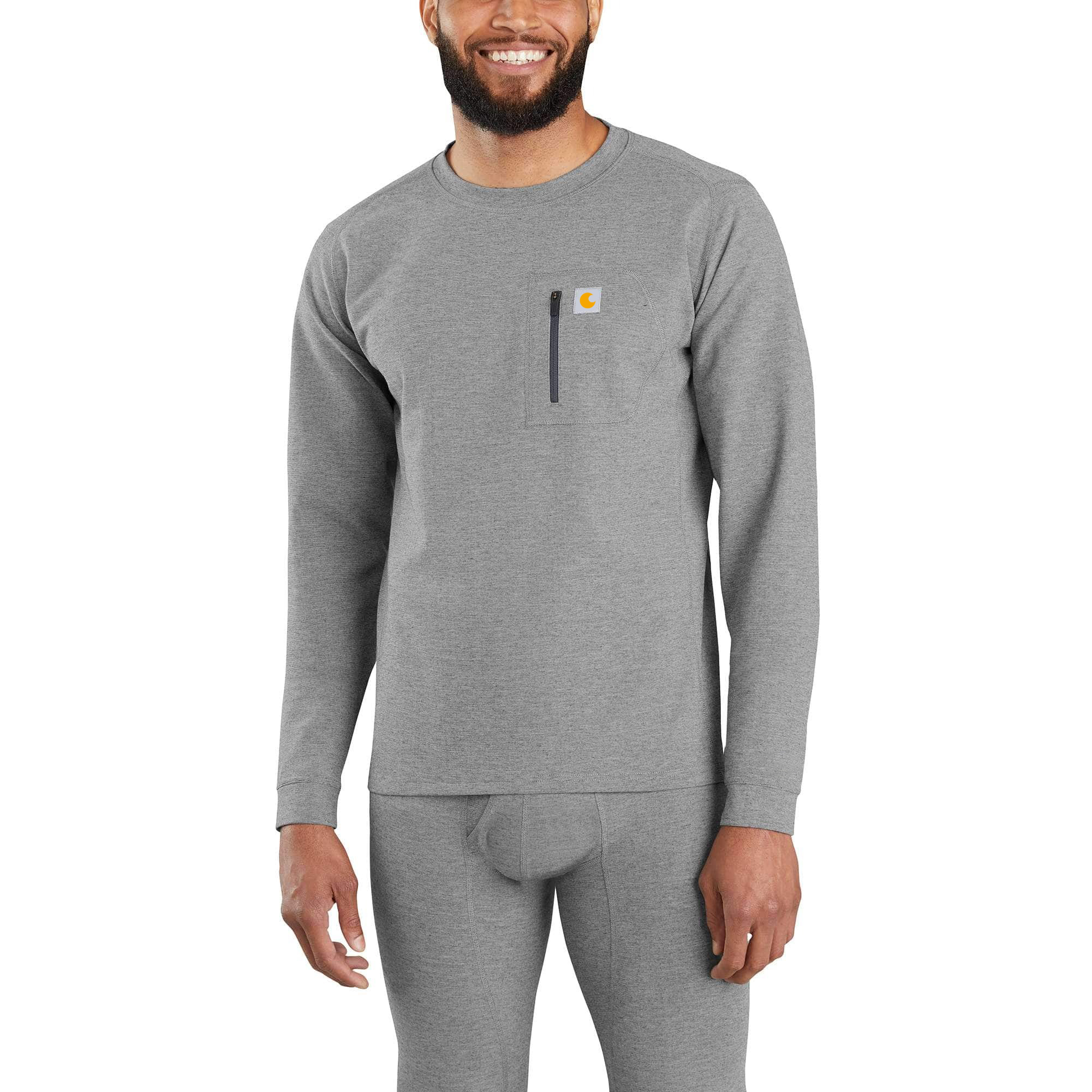 Men's Base Layer Thermal Shirt - Heavyweight - Heathered Knit
