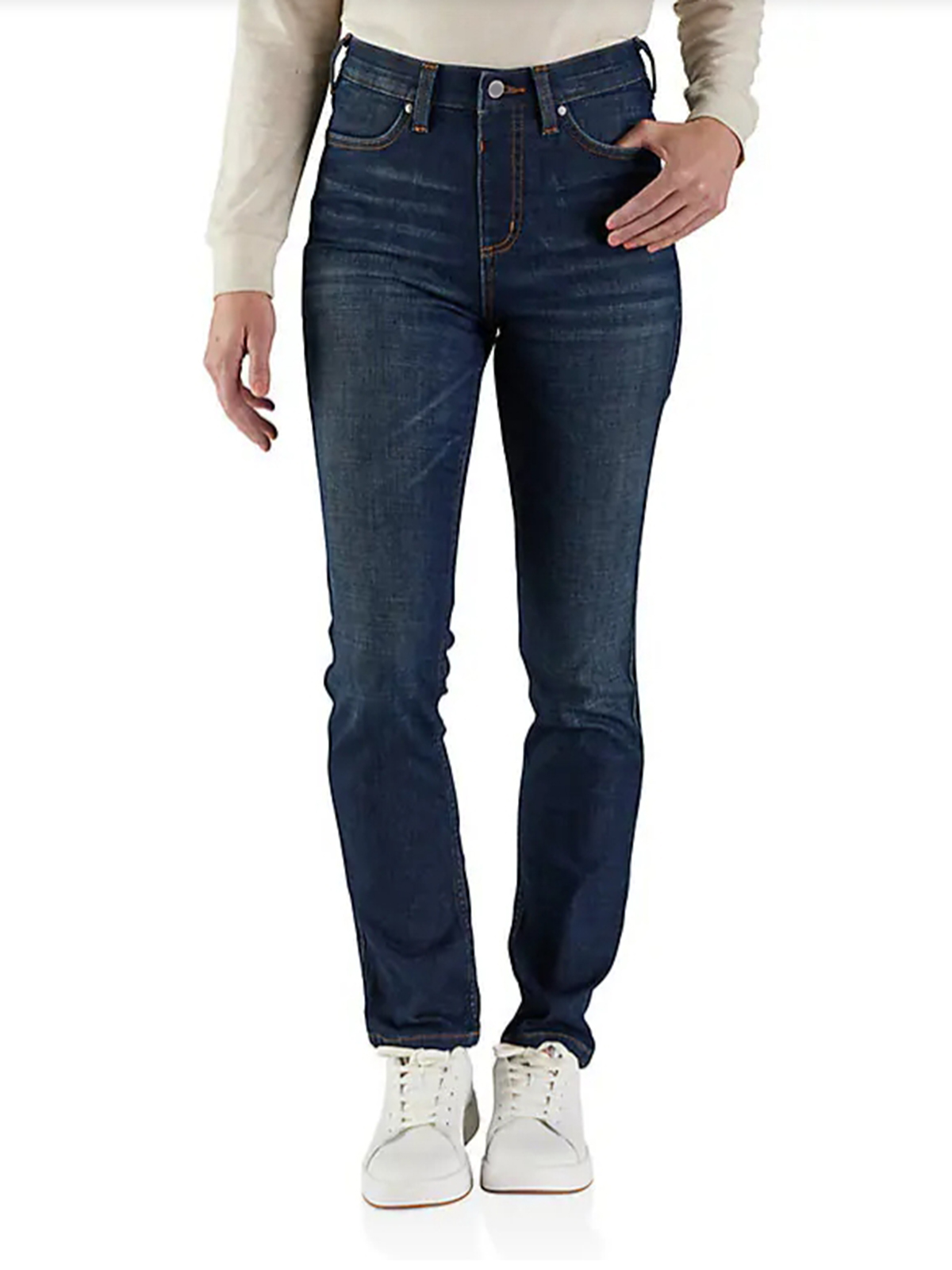 Women's High Waisted Pull-On Jean - Slim Fit