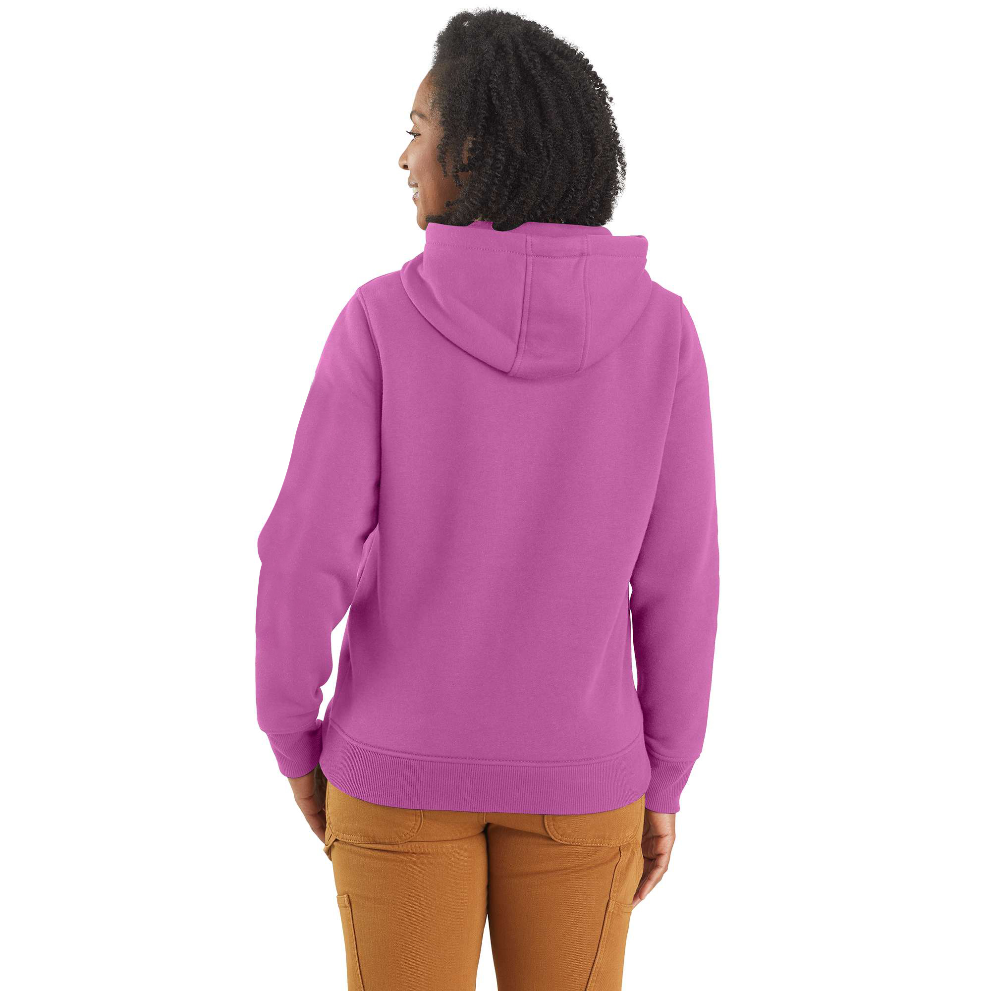 Women's Relaxed Fit Midweight Logo Sleeve Graphic Hoodie