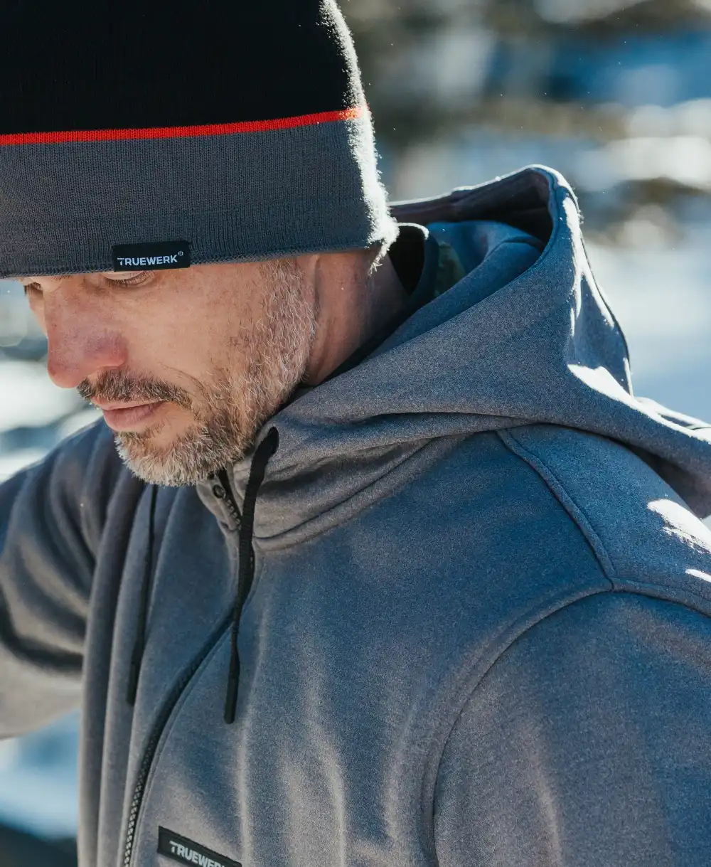 M2 Grid Zip Up Hoodie