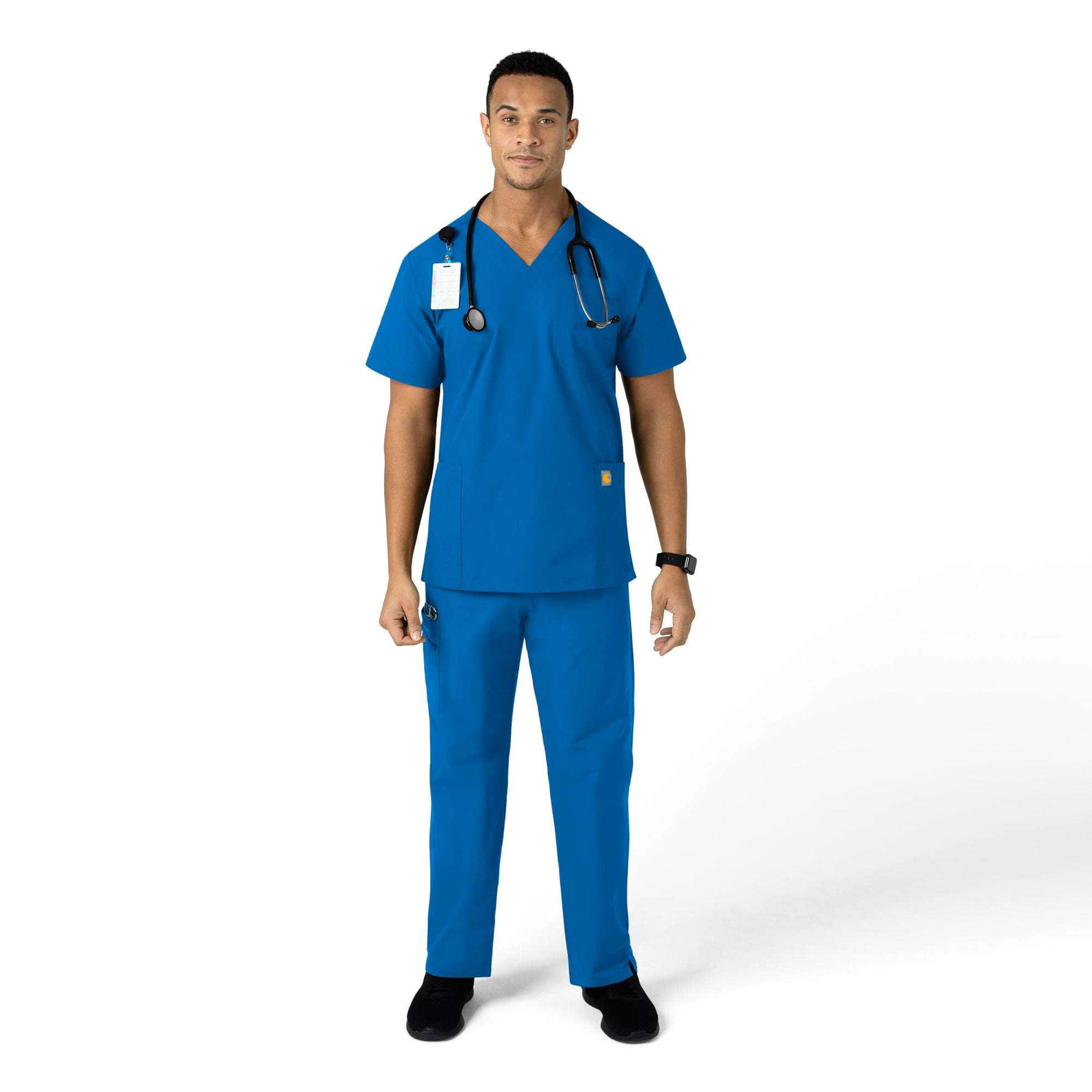 Unisex Force Essentials Elastic Waist Cargo Scrub Pant