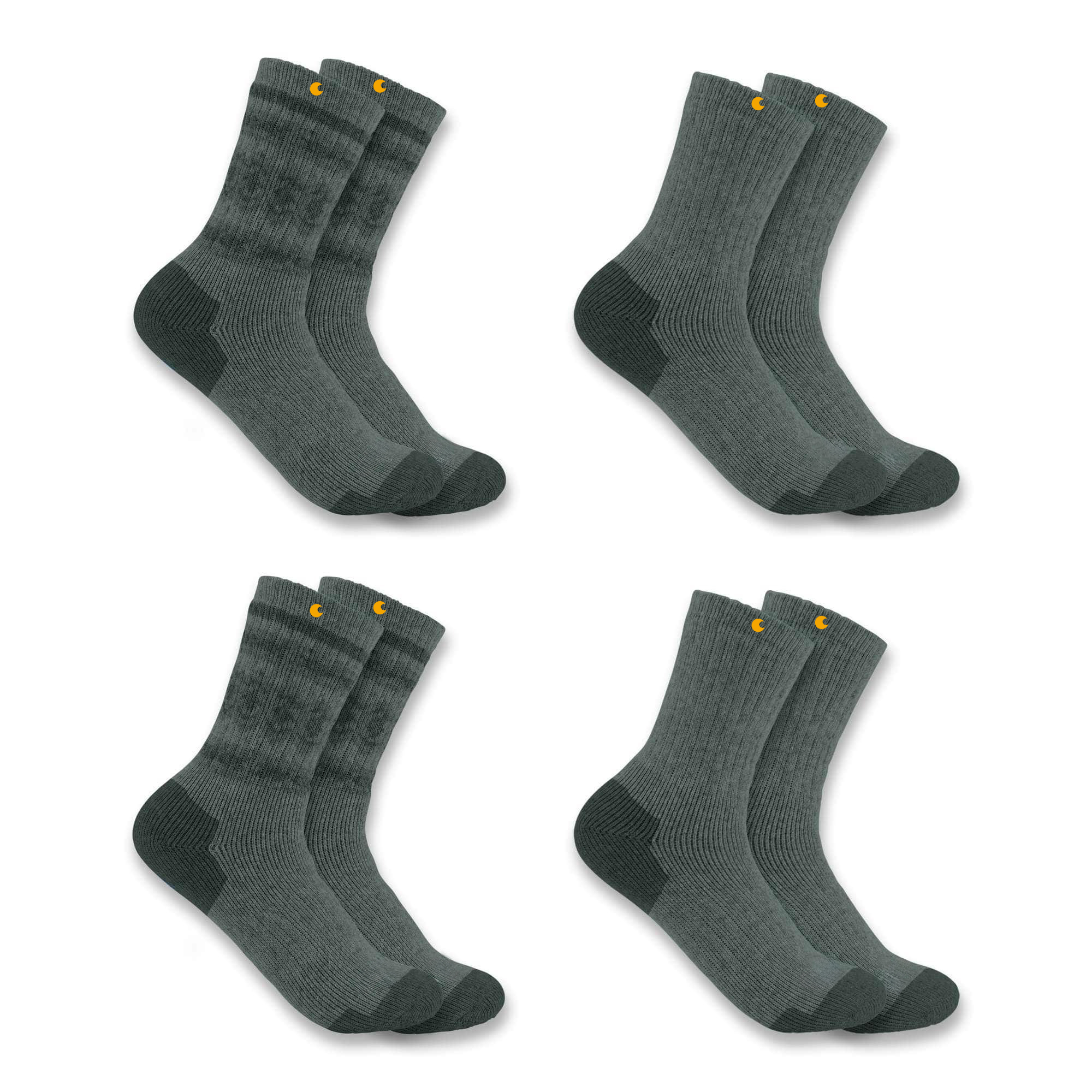 Women's Heavyweight Synthetic-Wool Blend Crew Sock 4-Pack