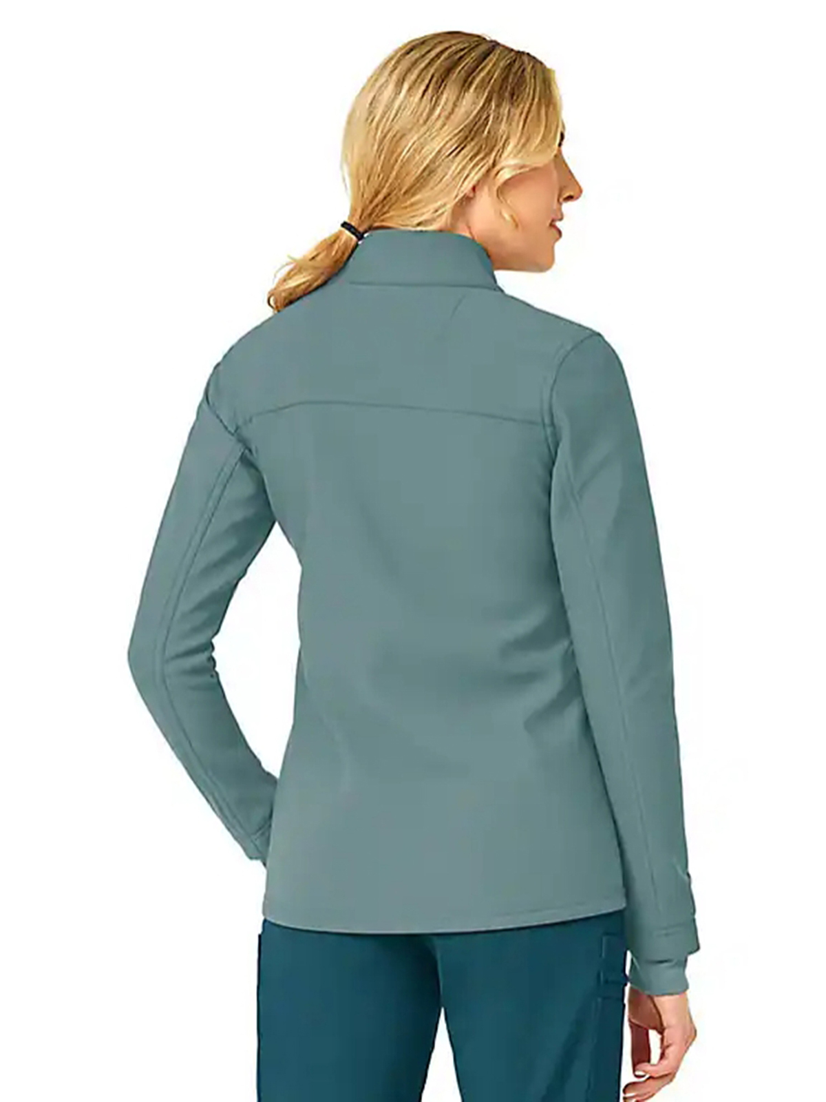 Women's Rugged Flex Peak Bonded Fleece Scrub Jacket