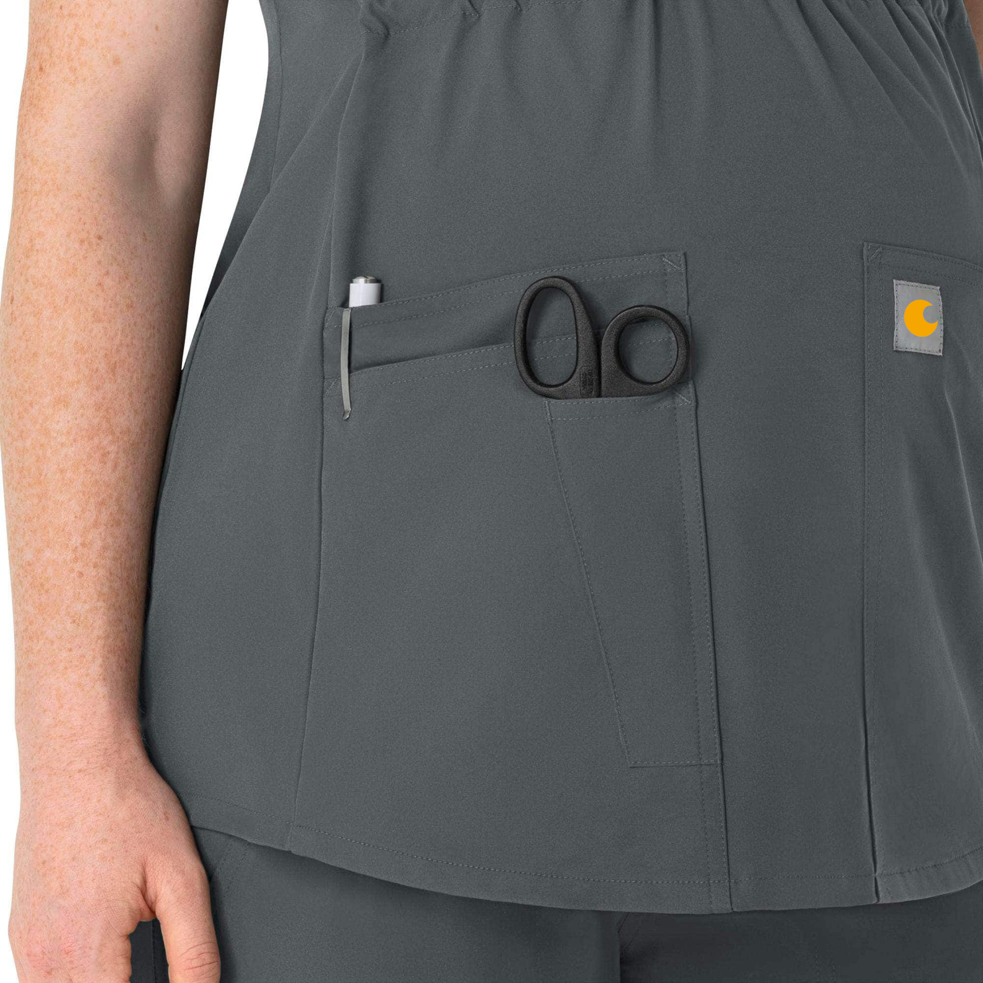 Women's Force Essentials Henley Maternity Scrub Top