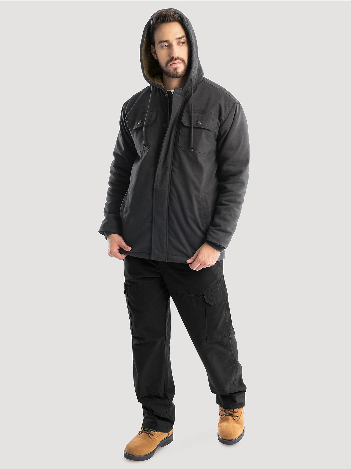 Sherpa Lined Shirt Jacket