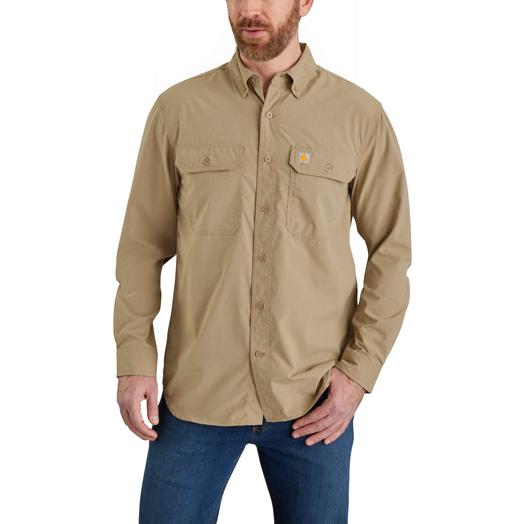 Force Relaxed Fit Lightweight Long- Sleeve Shirt