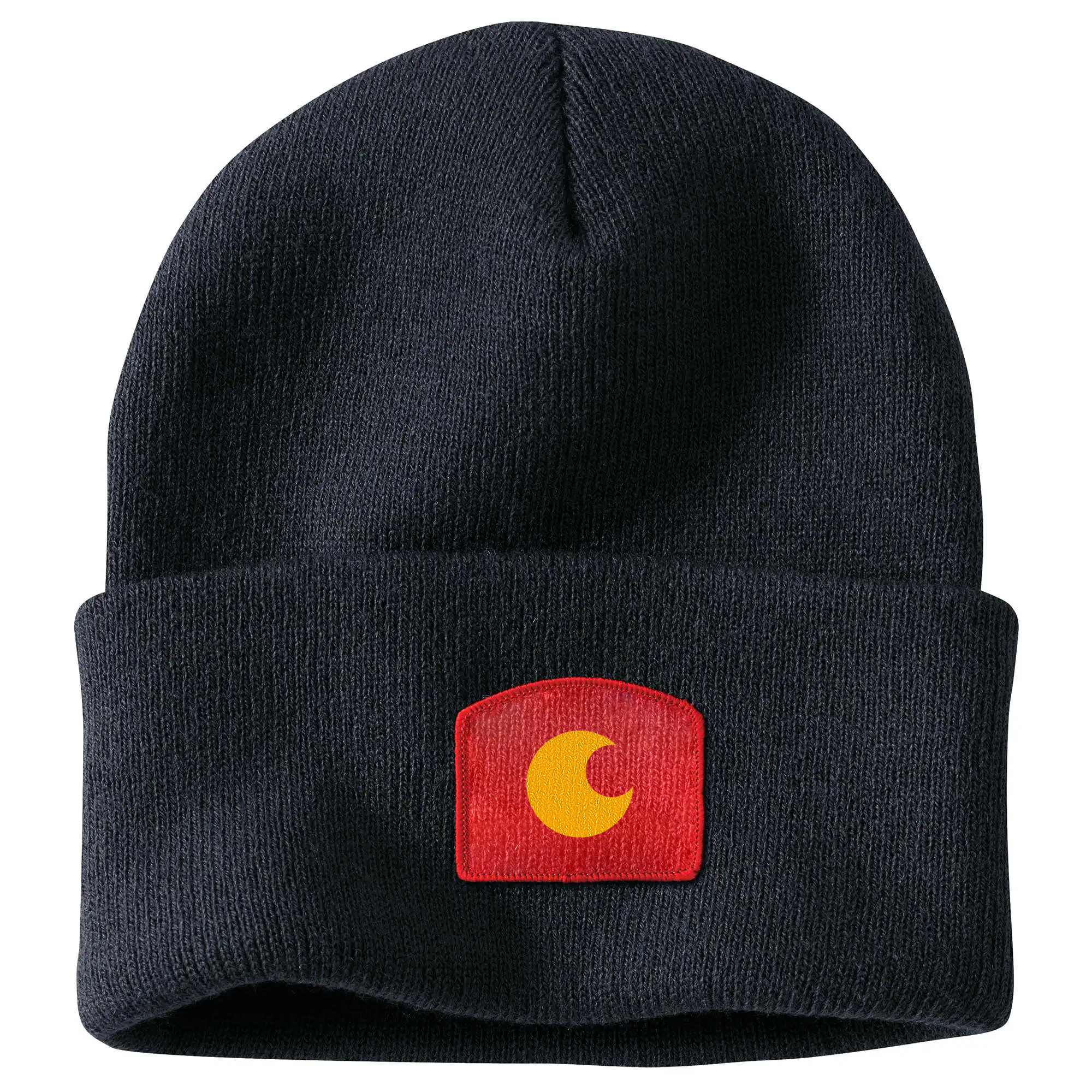 Knit Flag Patch Beanie