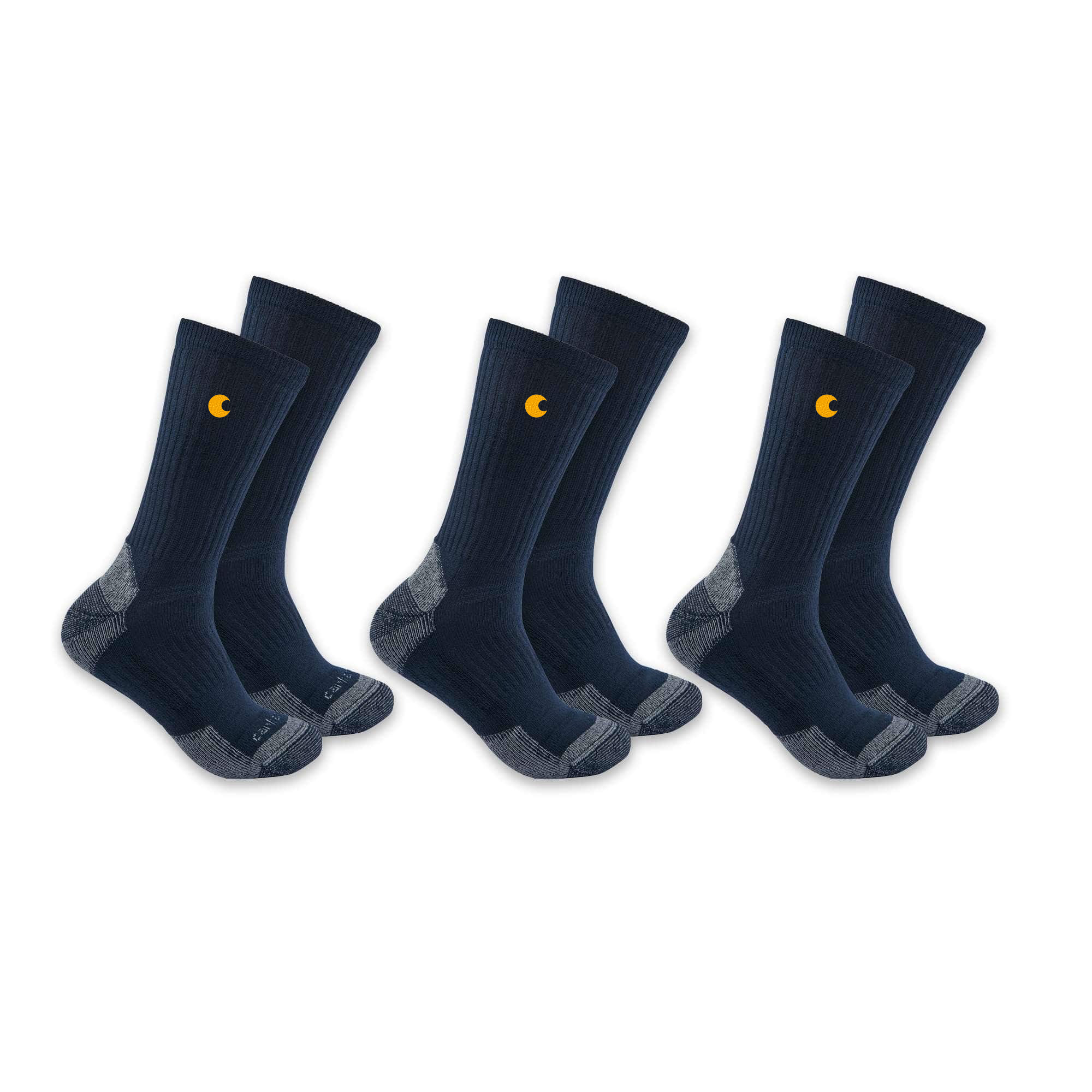 Midweight Cotton Blend Crew Sock 3-Pack