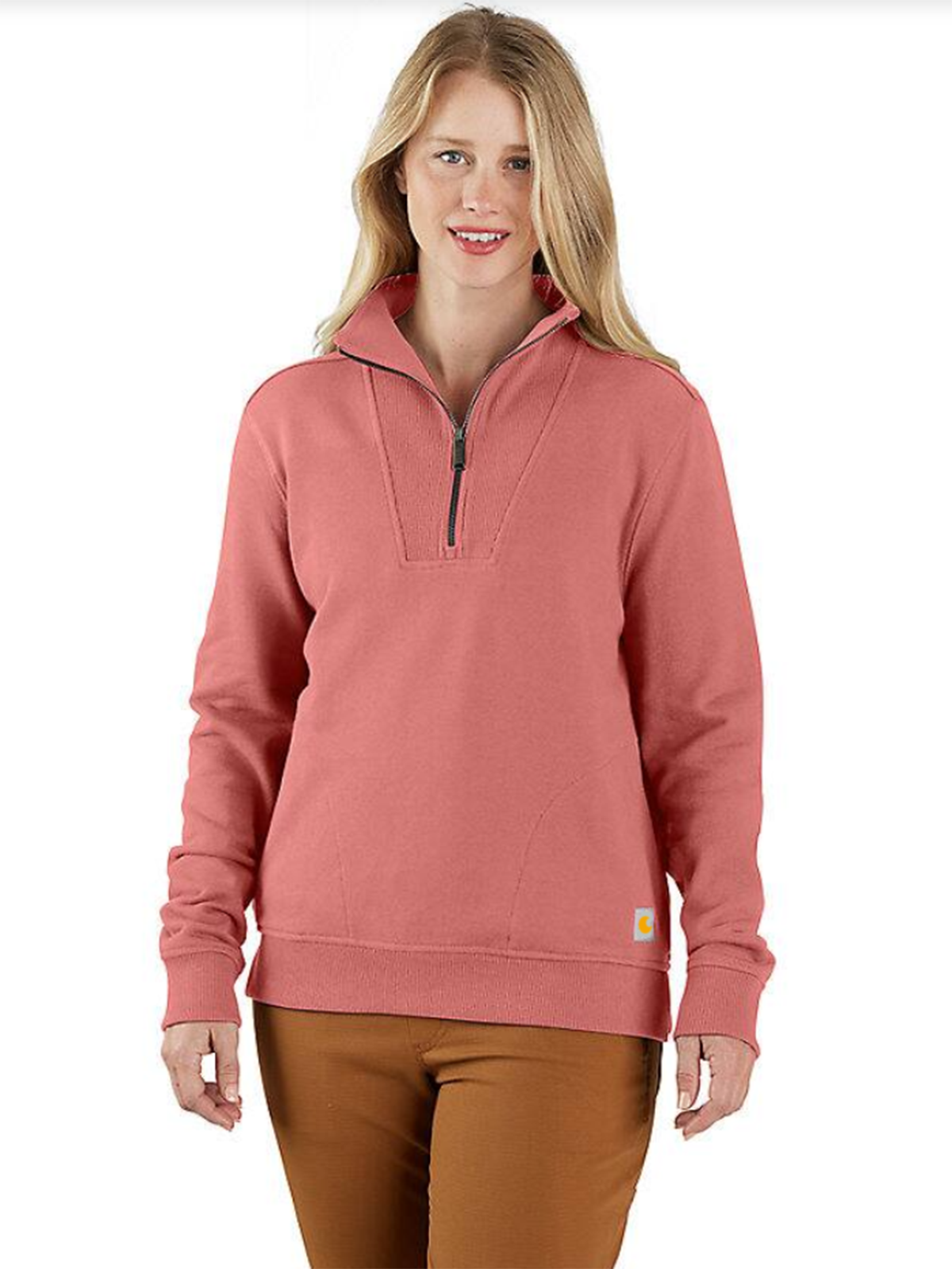 Women's TENCEL Fiber Series Relaxed Fit Half-Zip Sweatshirt