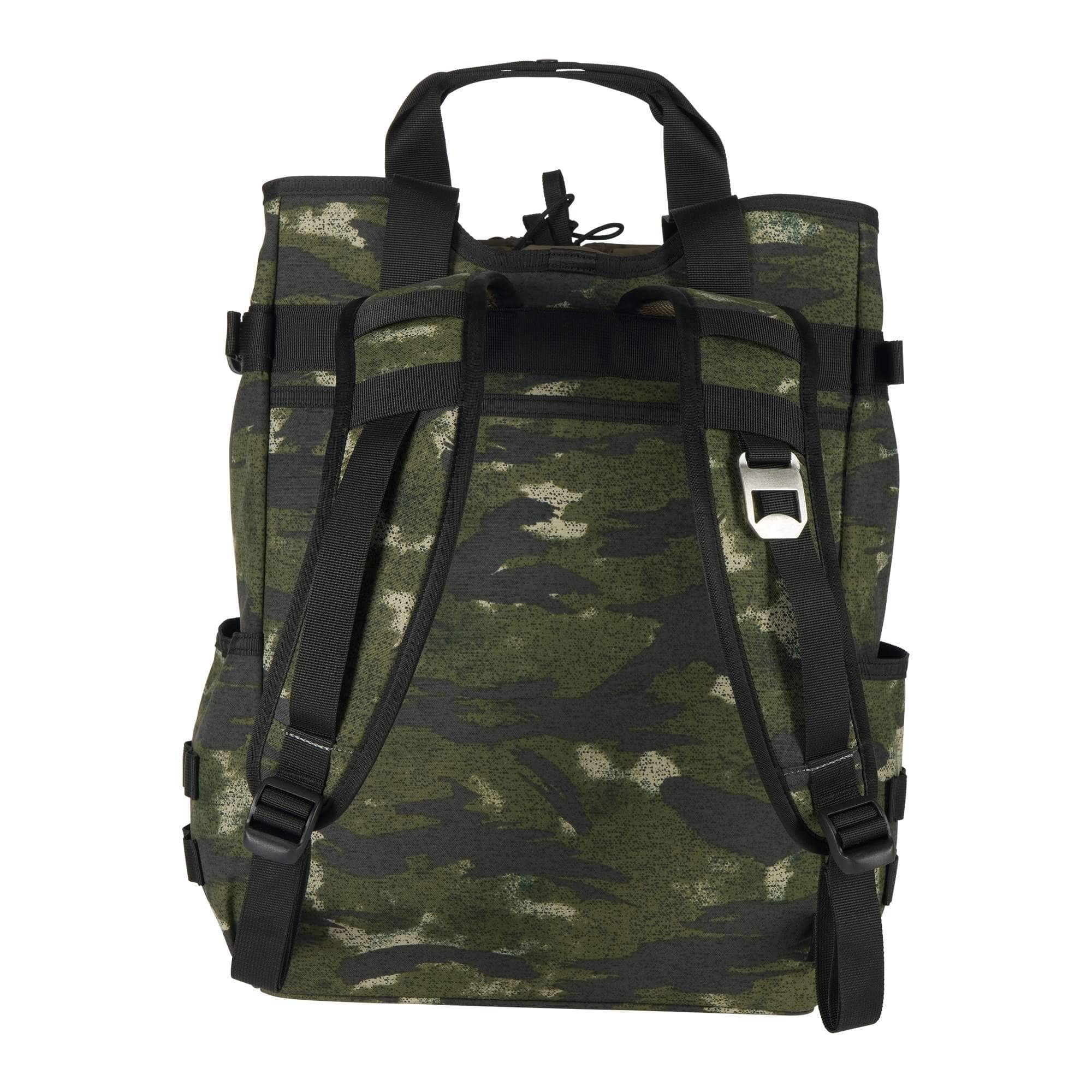 28L Nylon Cinch-Top Convertible Tote Backpack