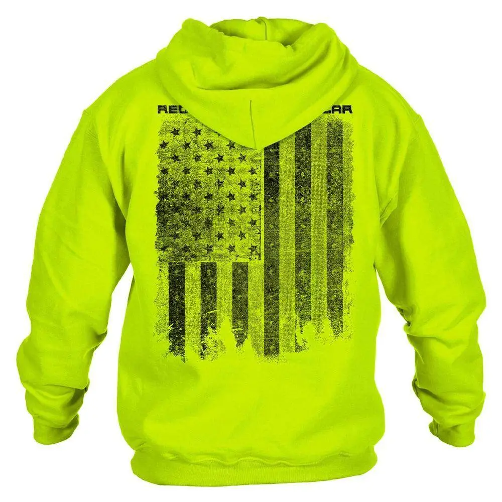 Red Blood Blue Collar® Hoodie - Safety Green