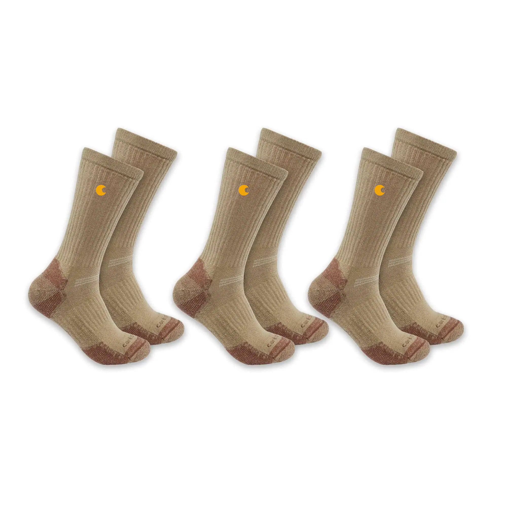 Midweight Cotton Blend Crew Sock 3-Pack
