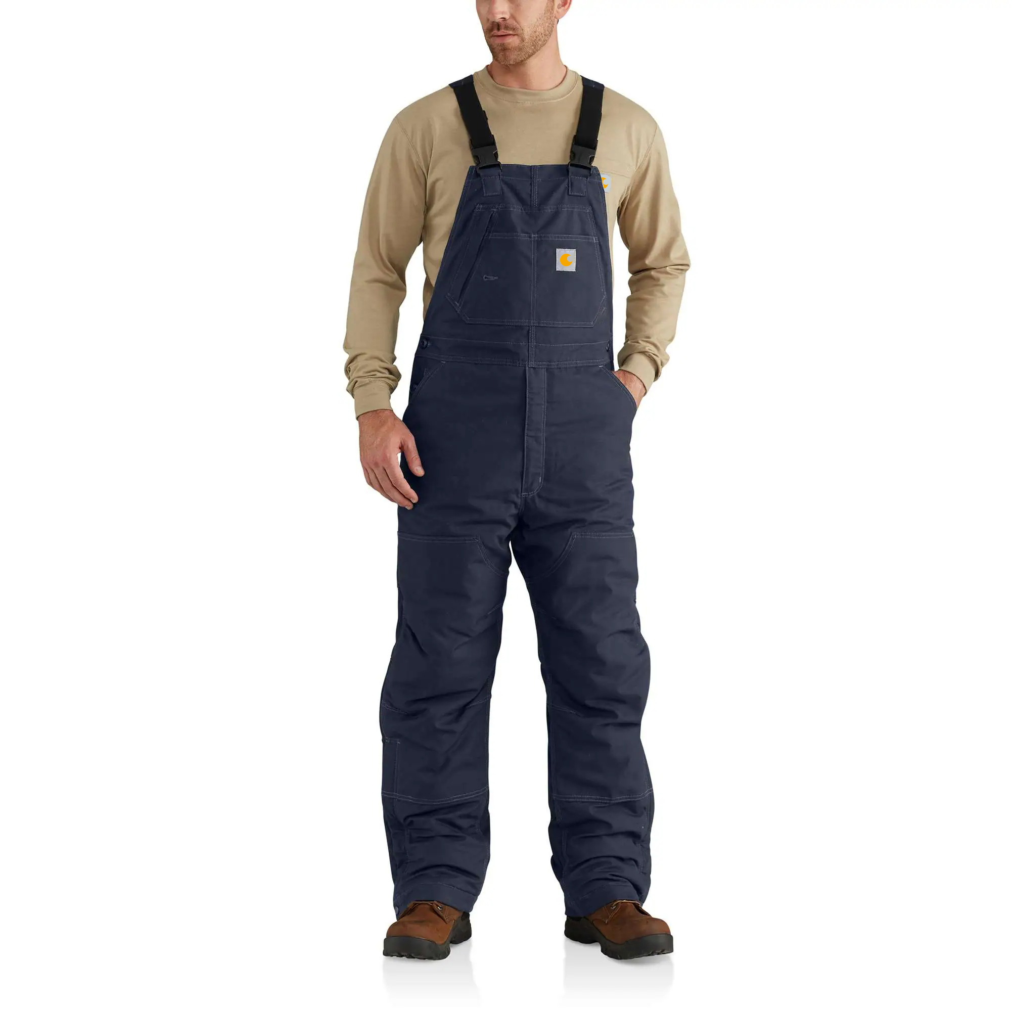 Flame-Resistant Quick Duck Bib Overall/Quilt-Lined