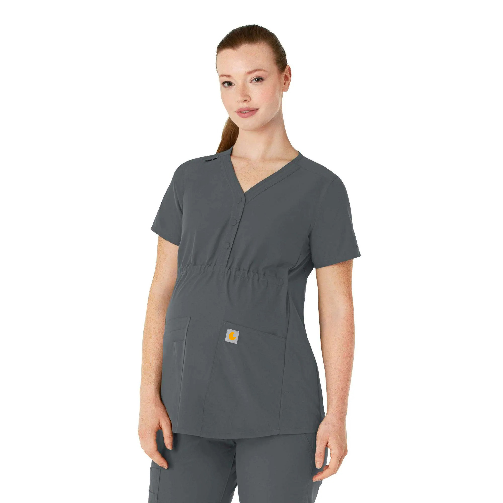 Women's Force Essentials Henley Maternity Scrub Top