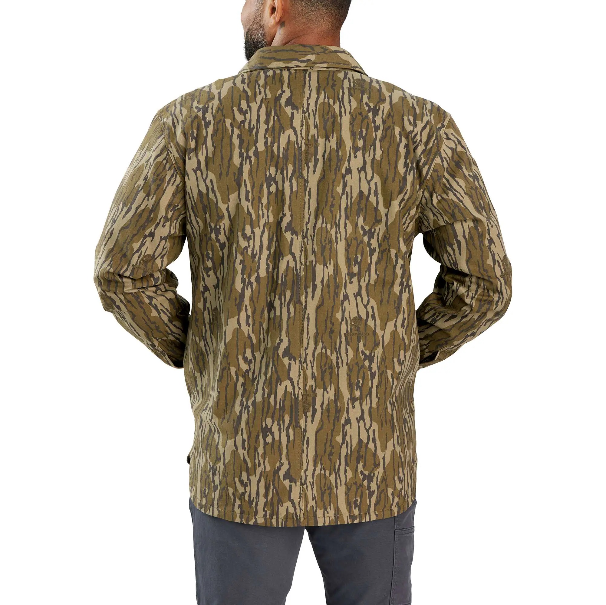 Rugged Flex Relaxed Fit Canvas Fleece-Lined Camo Shirt Jac