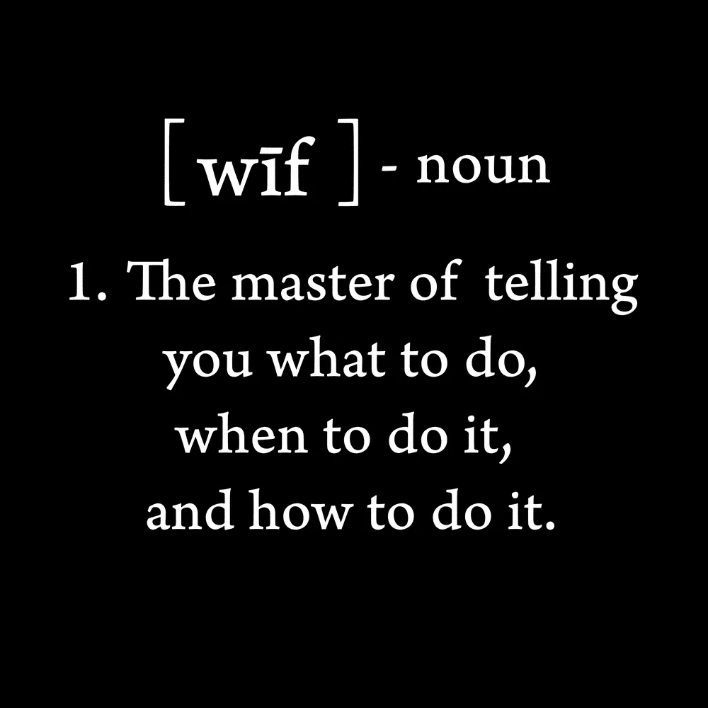 Women's Wife Defined Hoodie - Black