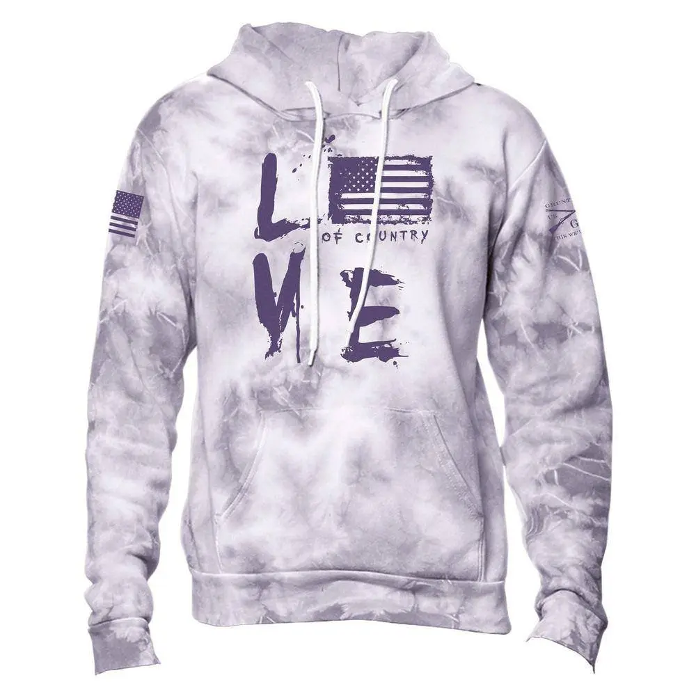 Women's Love of Country Hoodie - Purple Haze Wash