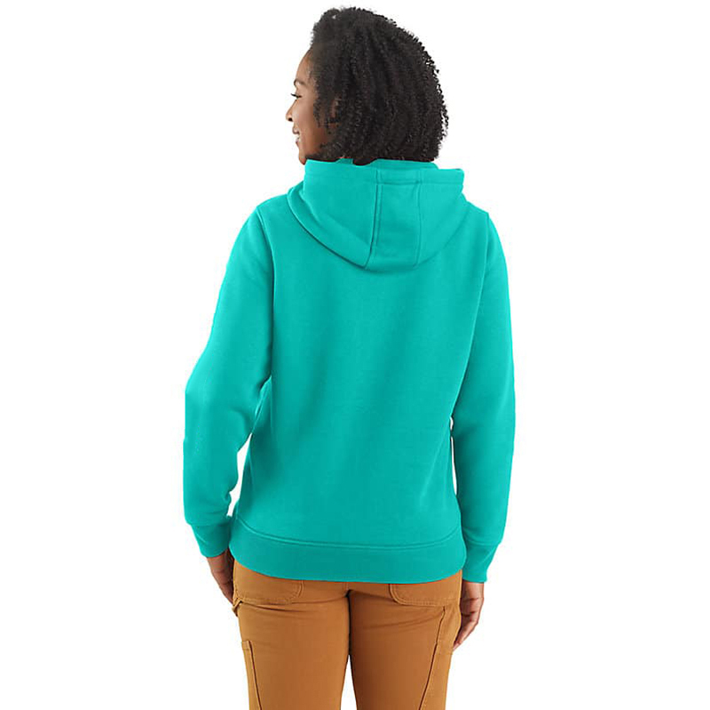Women's Relaxed Fit Midweight Logo Sleeve Graphic Hoodie