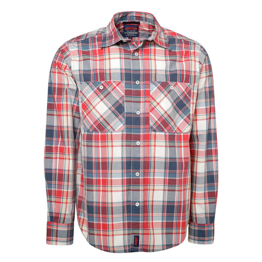 100% Cotton Yarn Dye Long Sleeve Shirt