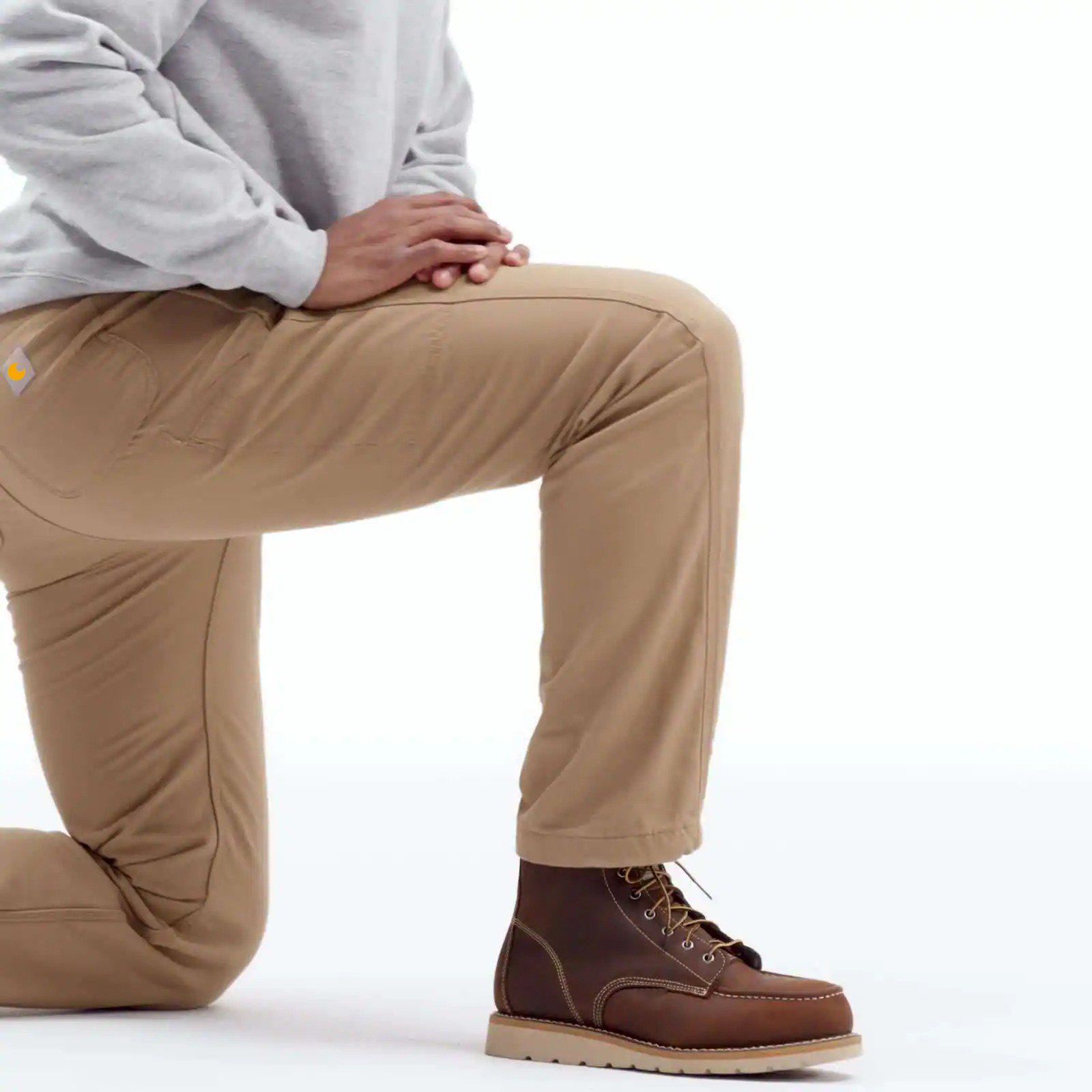 Rugged Flex Relaxed Fit Canvas Fleece-Lined Utility Work Pant