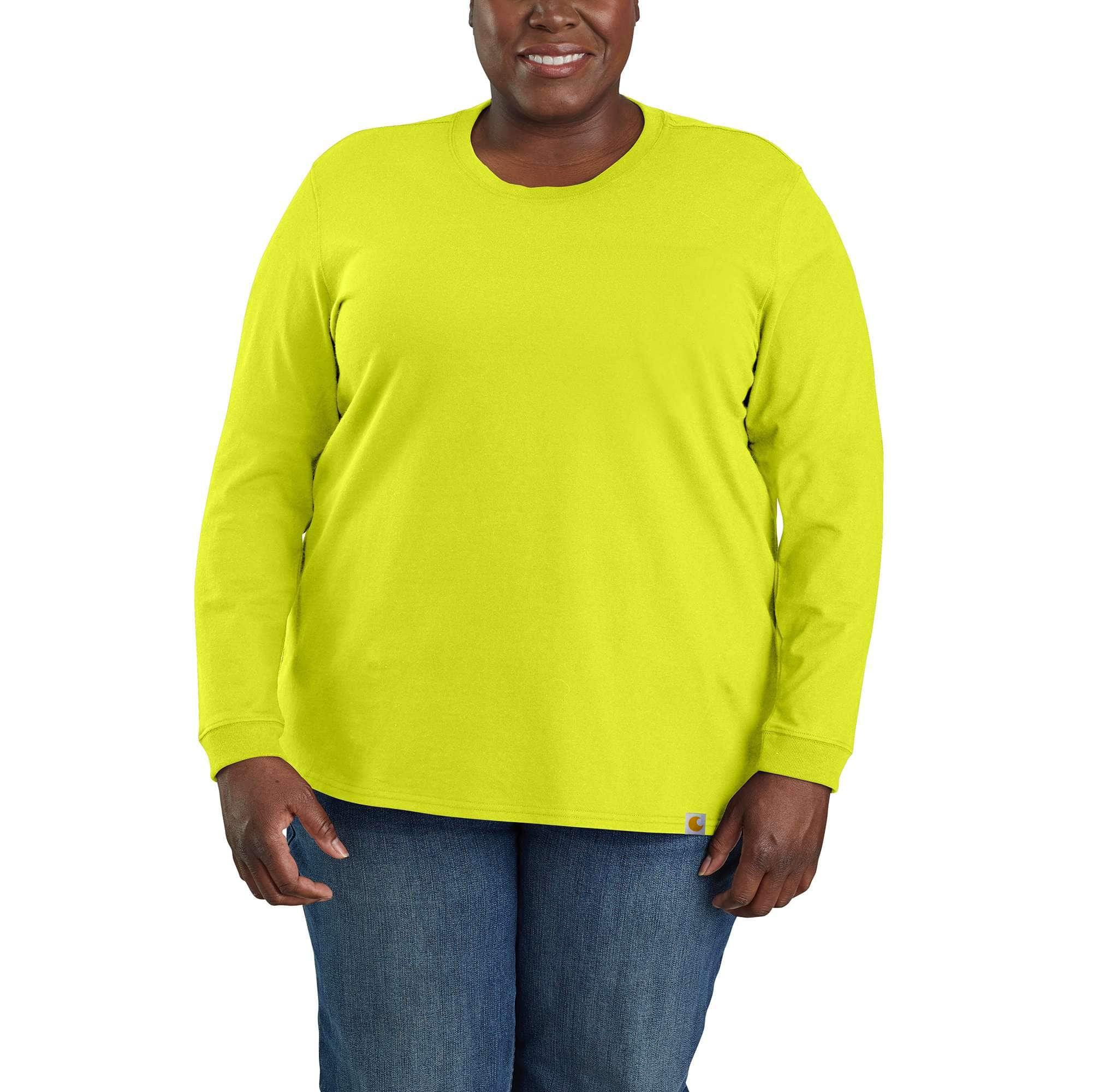 Women's Loose Fit Heavyweight Long-Sleeve Pocket T-Shirt