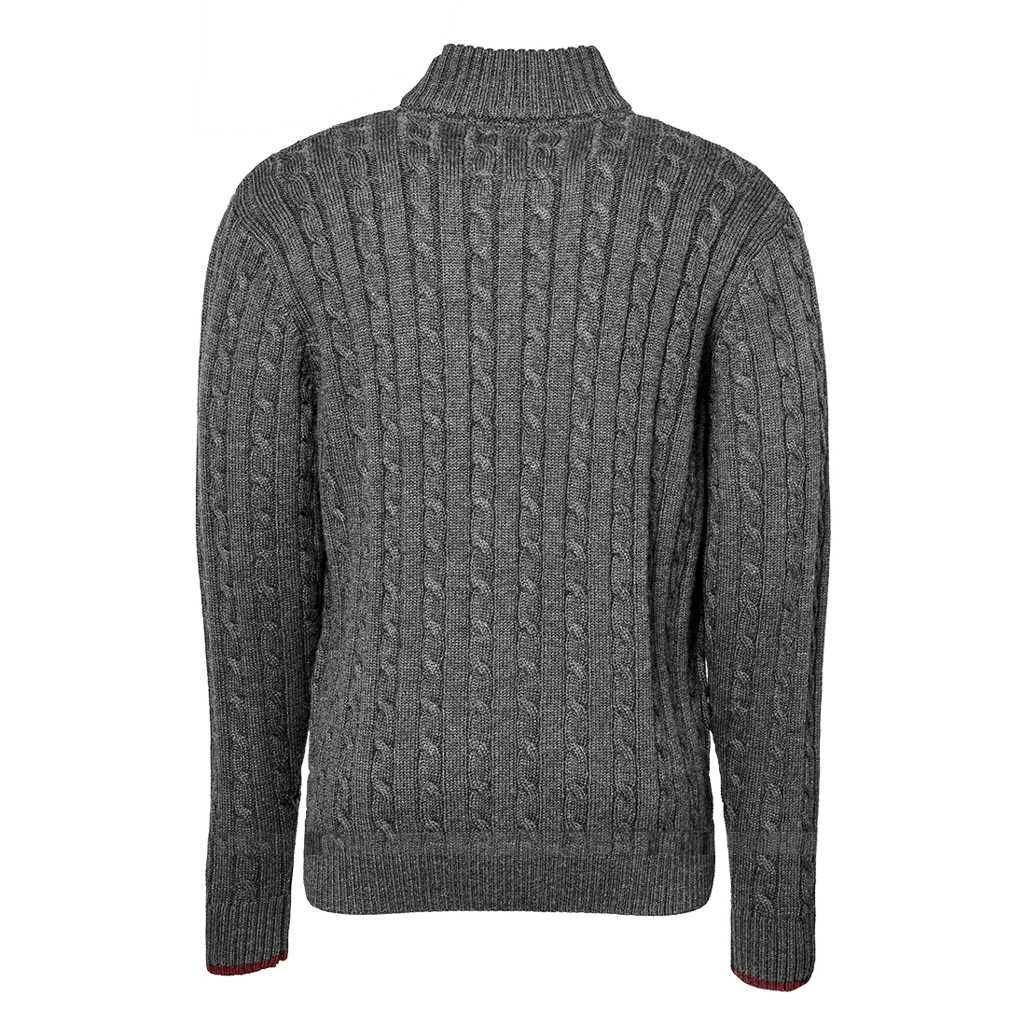 Cable Knit ¼ Zip Jersey