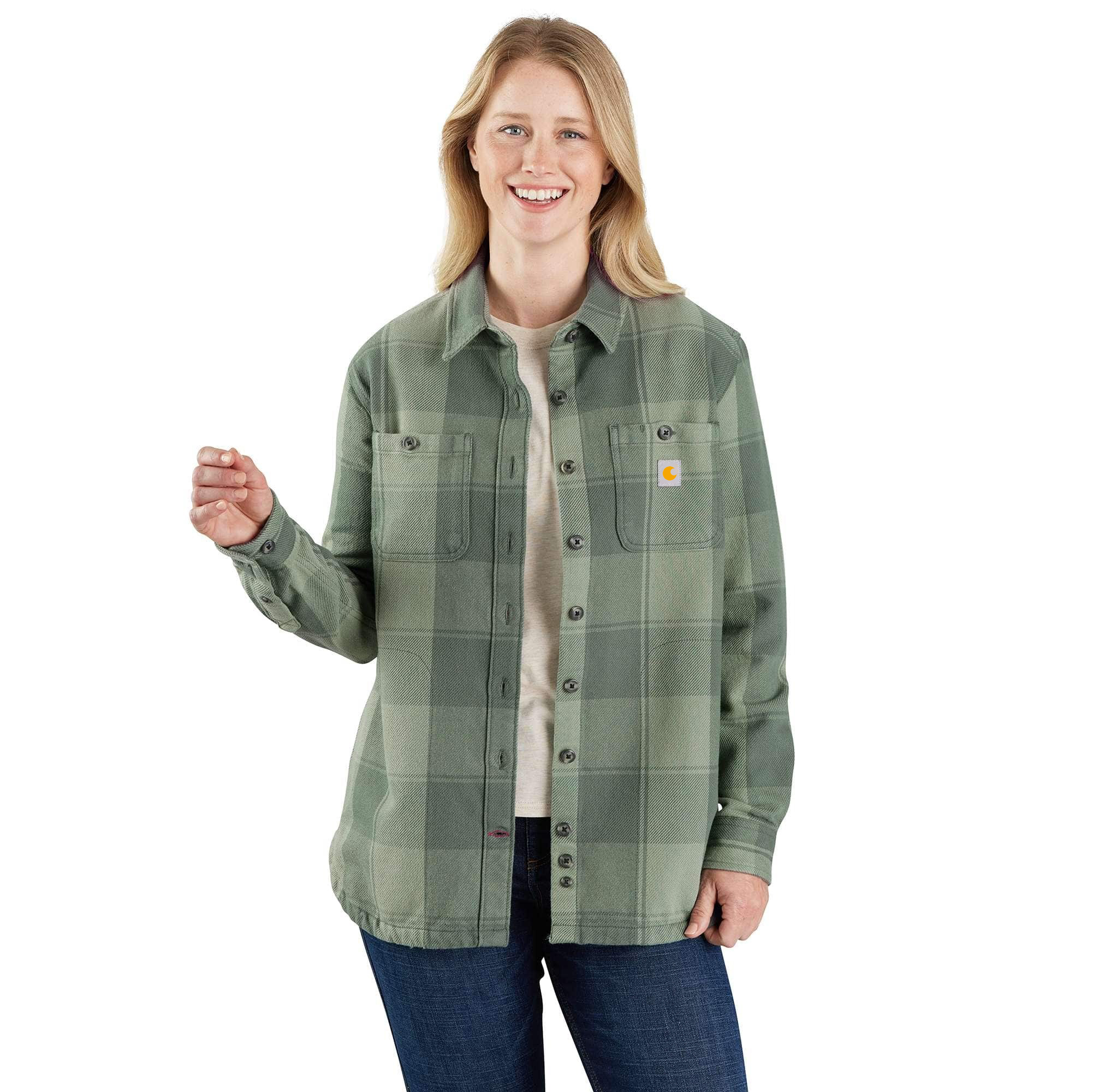Women's Loose Fit Twill Shirt Jac