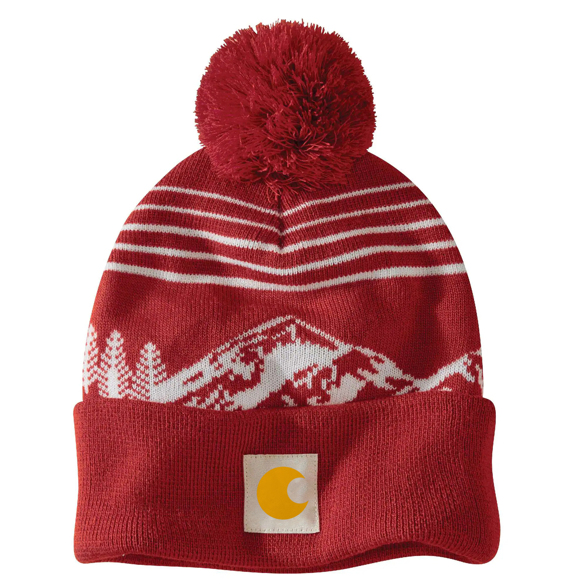 Knit Pom Mountain Beanie