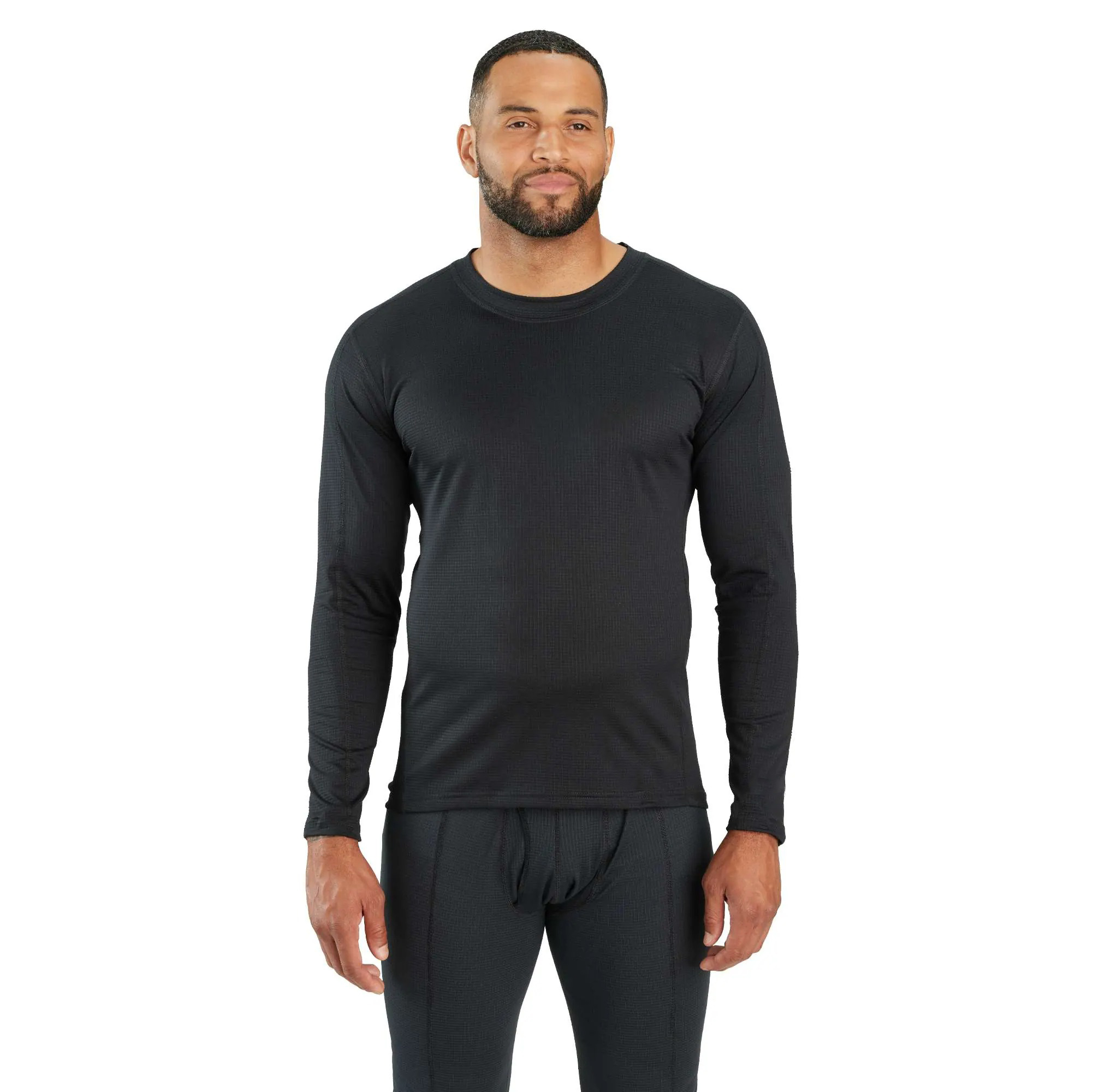 Men's Base Layer Thermal Shirt - Force - Lightweight - Stretch Grid