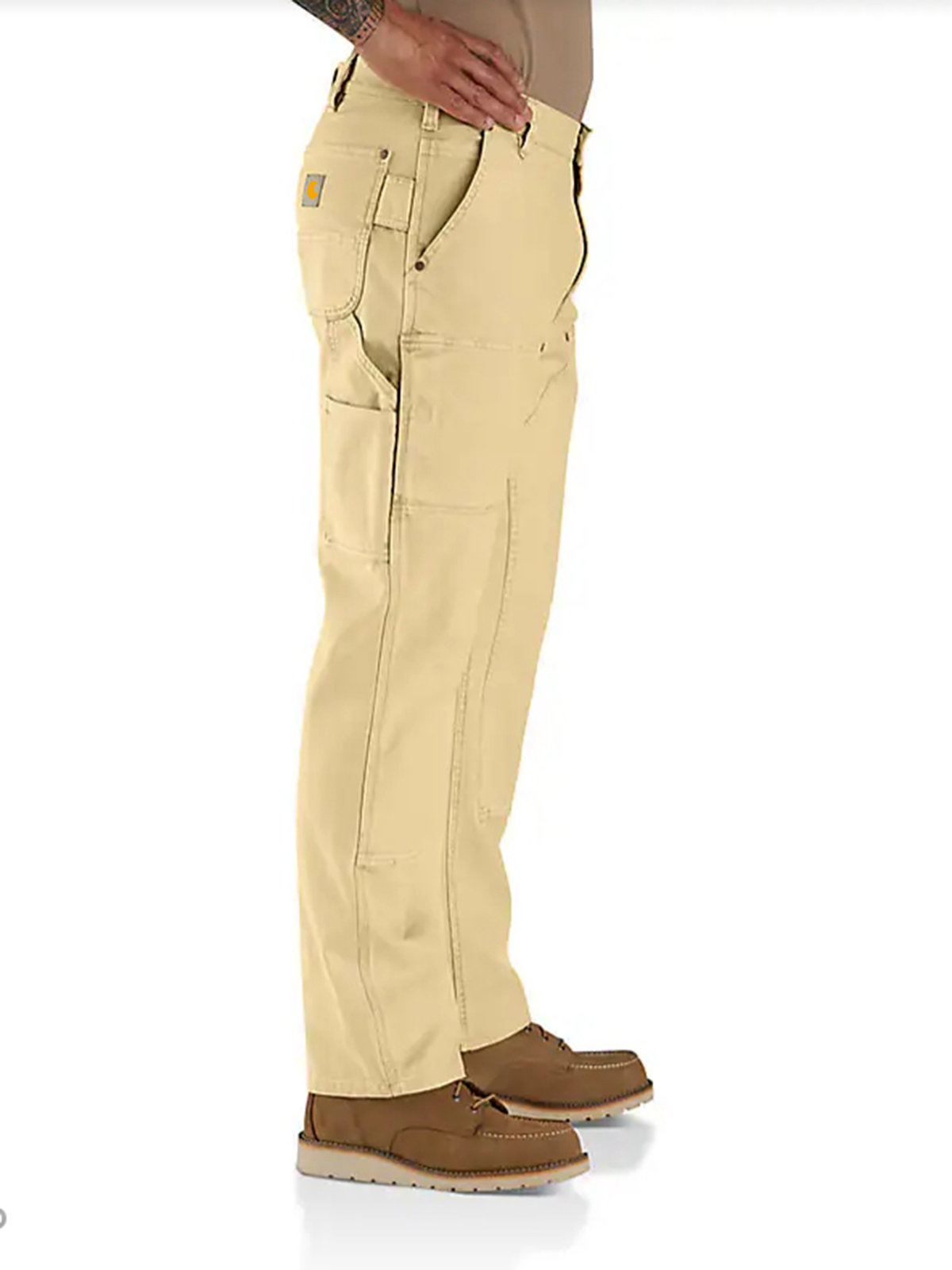 Rugged Flex Relaxed Fit Garment Dyed Duck Double-Front Utility Pant