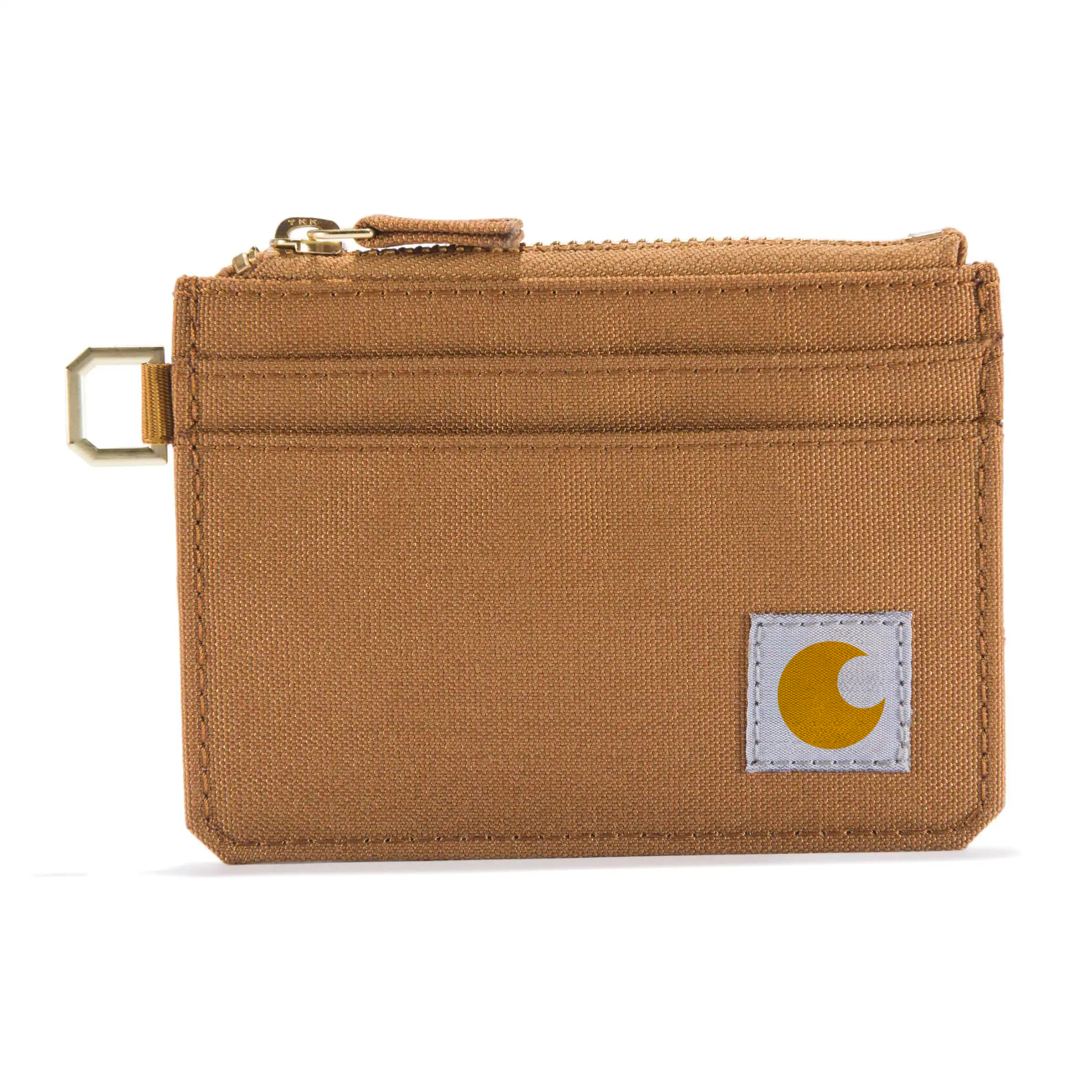 WOMEN'S NYLON DUCK ZIPPERED CARD KEEPER