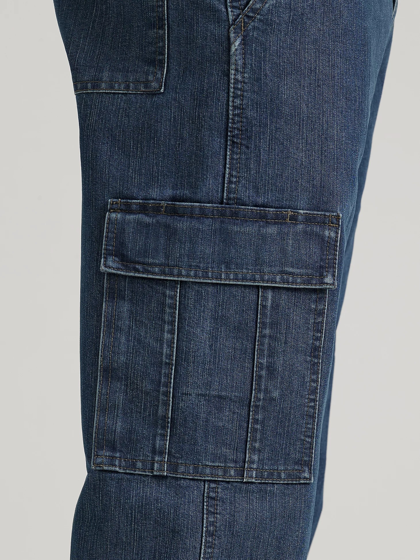 Denim Loose Fit Cargo Jean