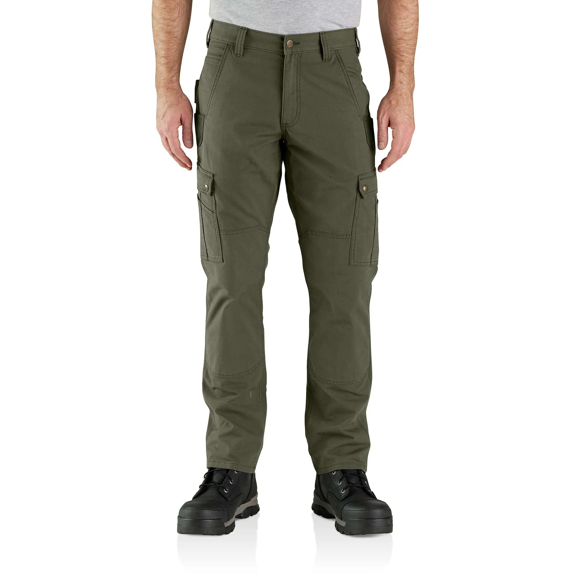 Men's Cargo Work Pant - Relaxed Fit - Rugged Flex - Ripstop