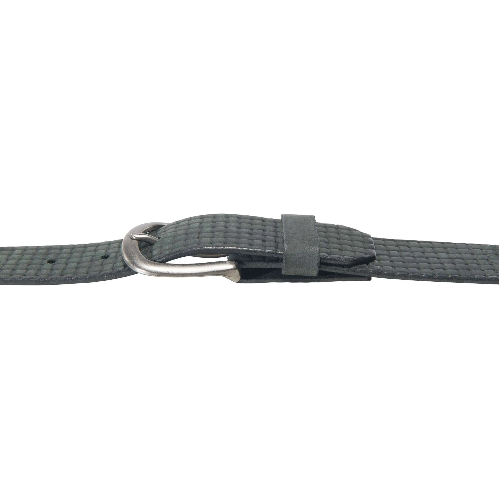 Saddle Leather Basketweave Belt