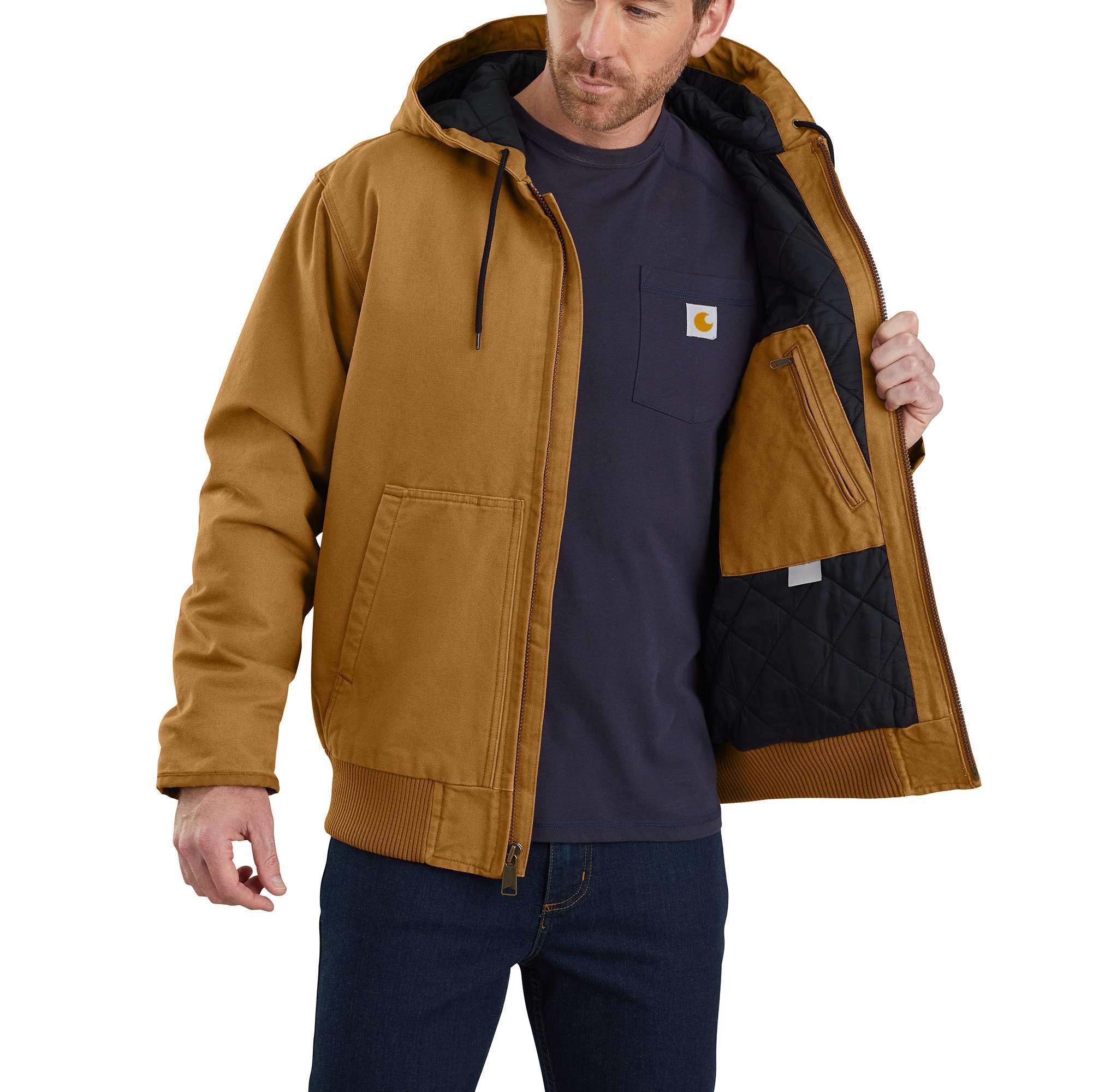 Men's Insulated Active Jac - Loose Fit - Washed Duck - 3 Warmest Rating