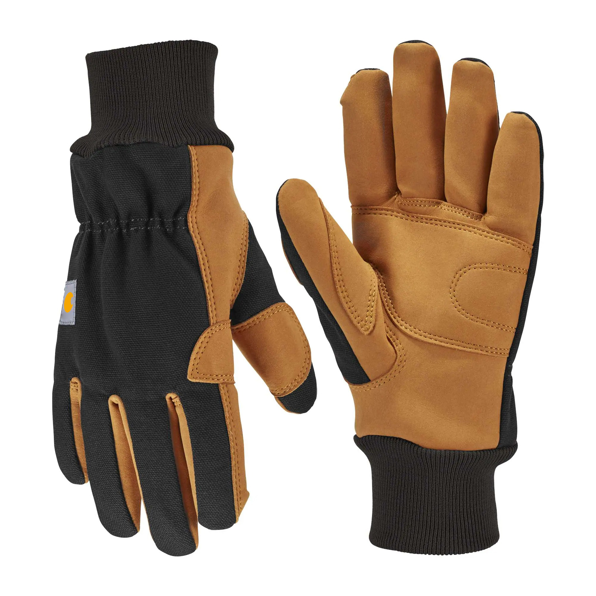 Insulated Duck Synthetic Leather Knit Cuff Glove