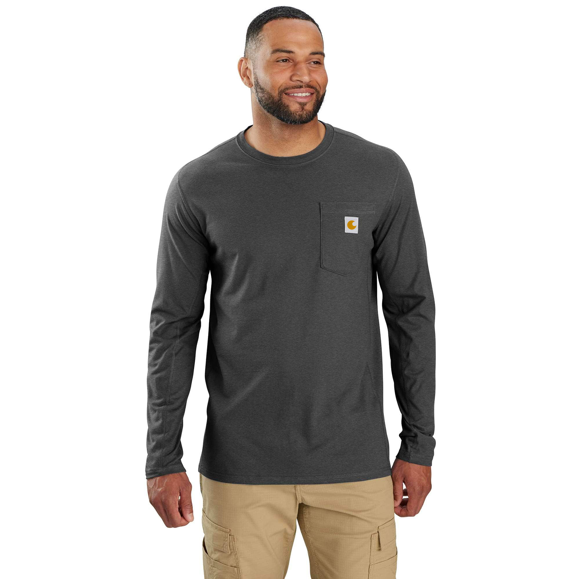 Force Relaxed Fit Long-Sleeve Pocket T-Shirt