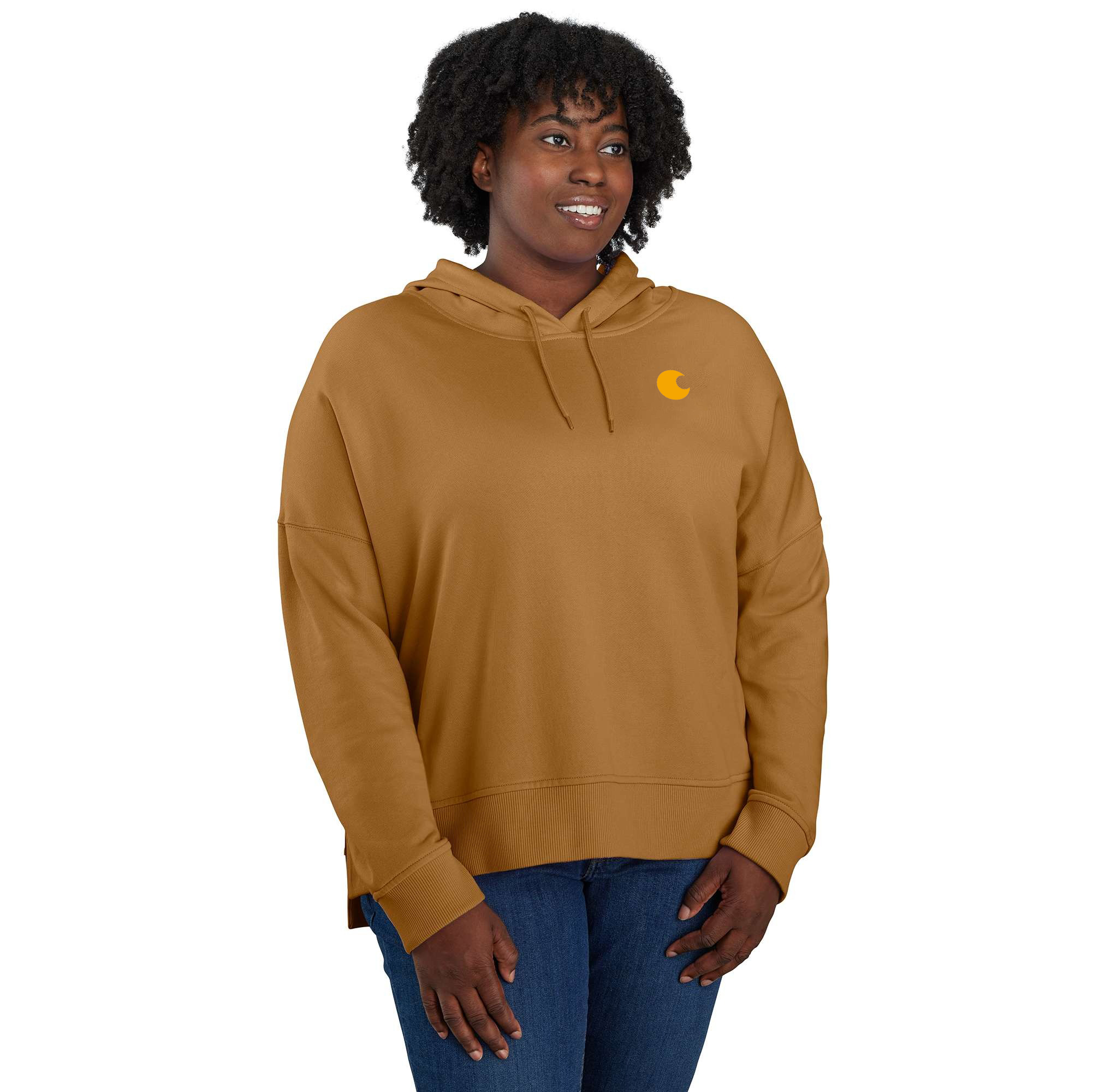 Women's TENCEL Fiber Series Loose Fit Graphic Hooded Sweatshirt