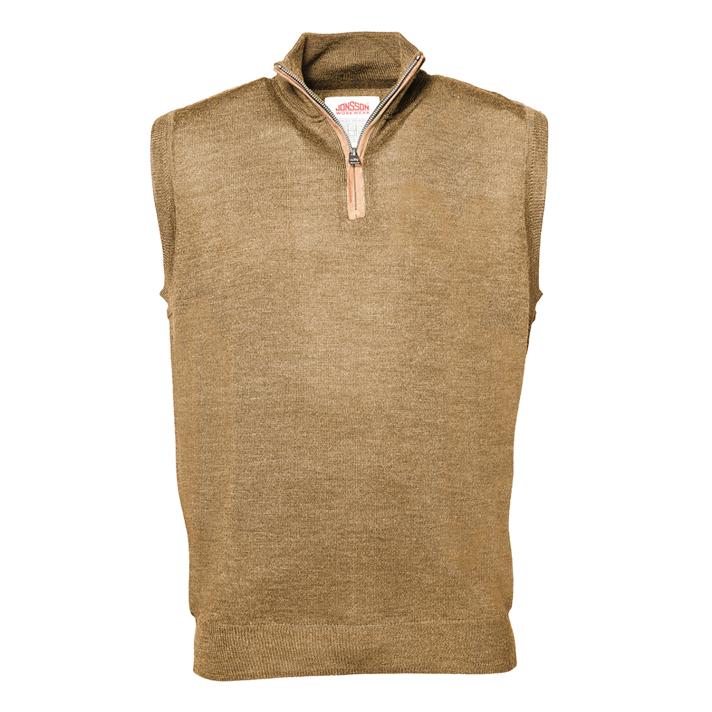 ¼ Zip Fine Gauge Sleeveless Jersey