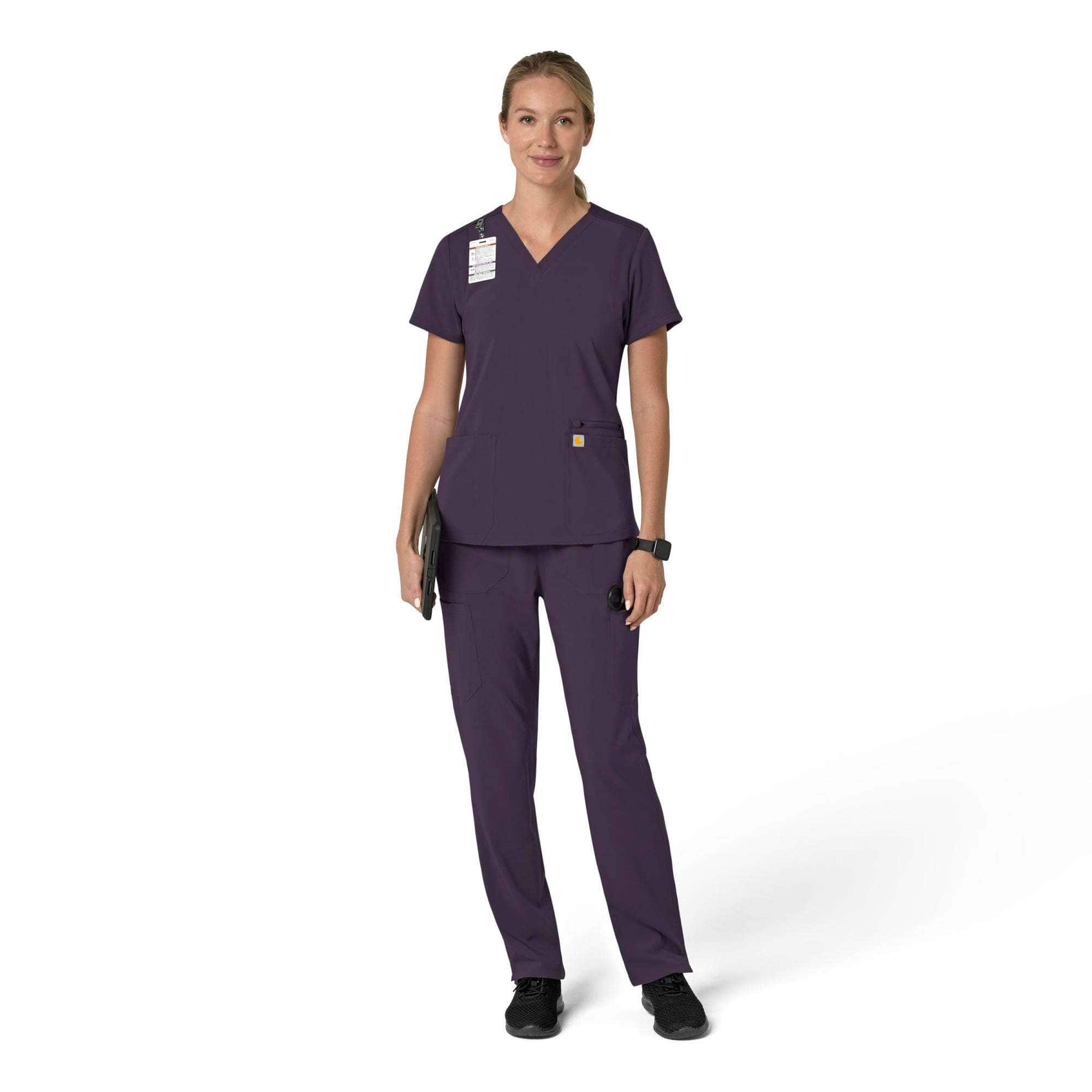 Women's Force Cross-Flex Flex Panel V-Neck Scrub Top