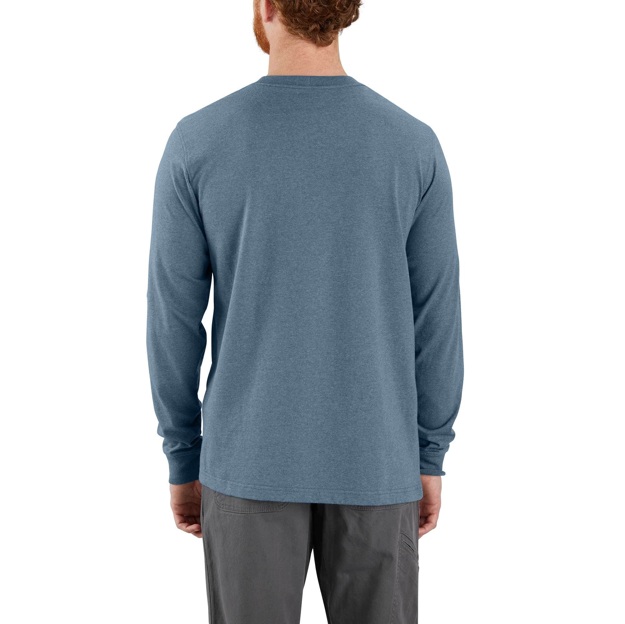 Relaxed Fit Heavyweight Long-Sleeve Mountain Graphic T-Shirt